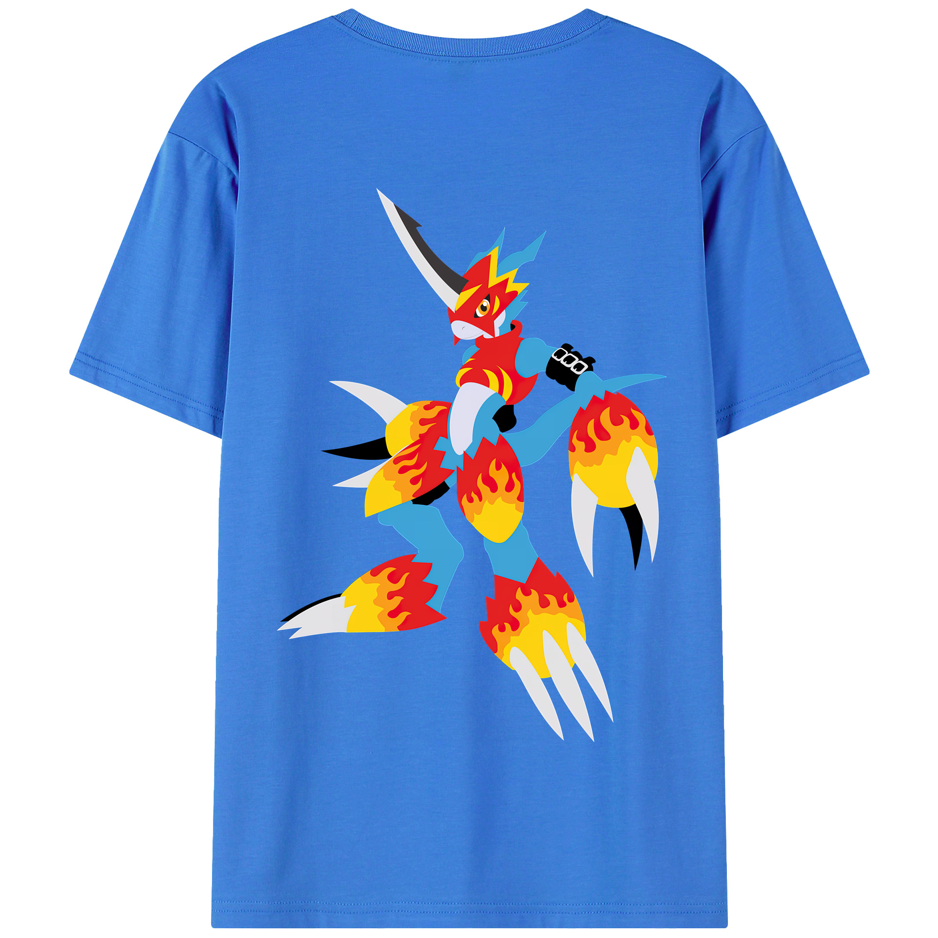 （画像用） Digimon デジタルモンスター/デジモン 綿100％半袖Tシャツ（背面プリント）
