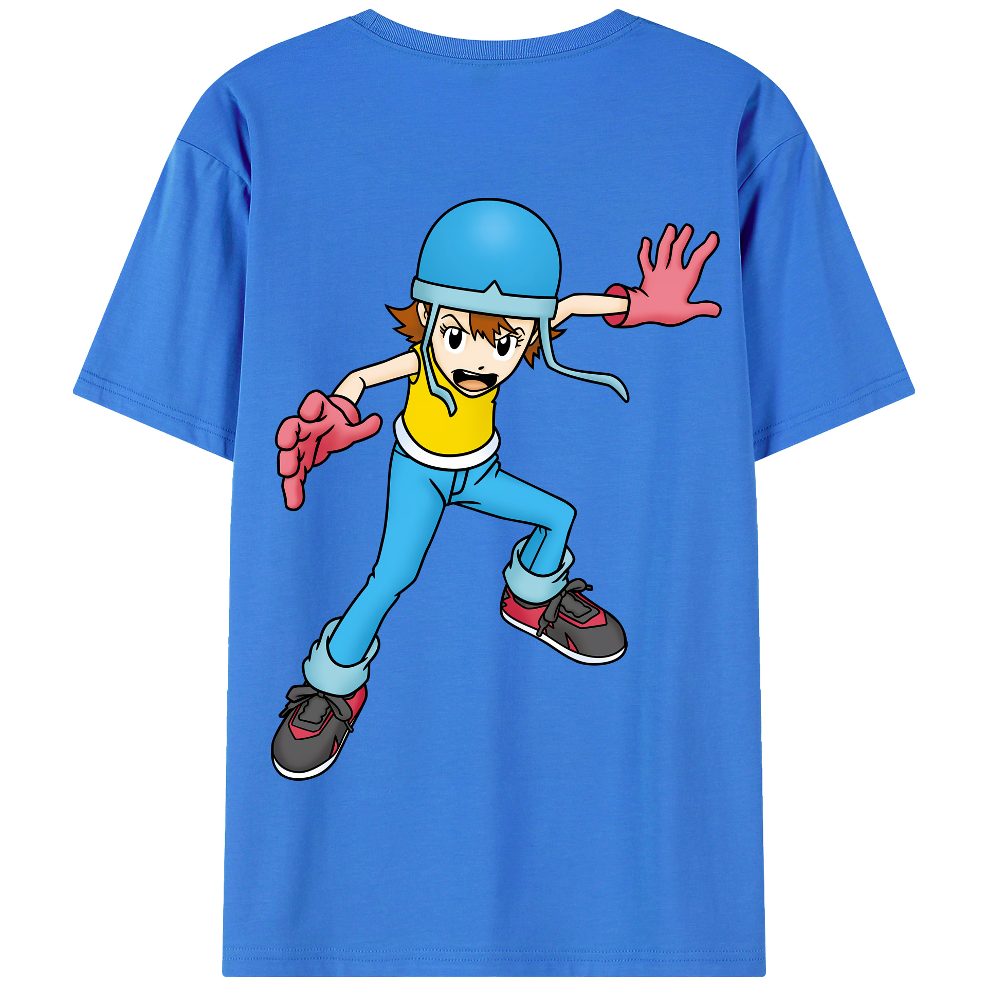（画像用） Digimon デジタルモンスター/デジモン 綿100％半袖Tシャツ（背面プリント）