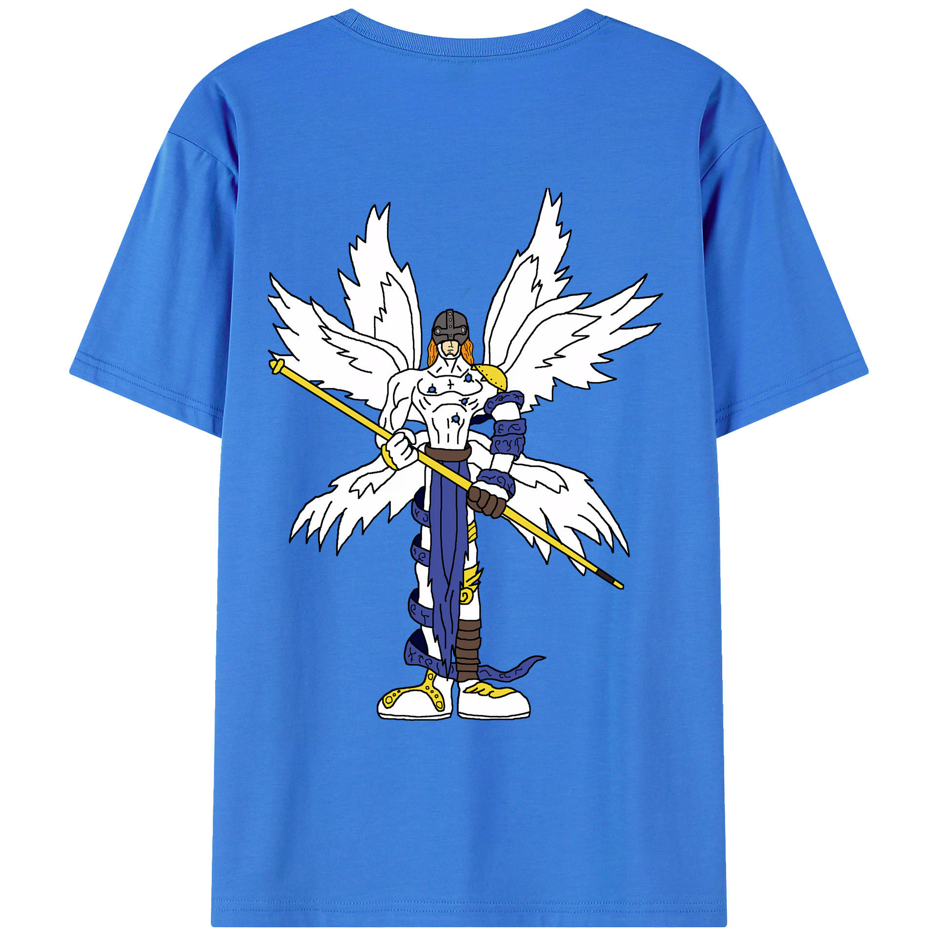 （画像用） Digimon デジタルモンスター/デジモン 綿100％半袖Tシャツ（背面プリント）