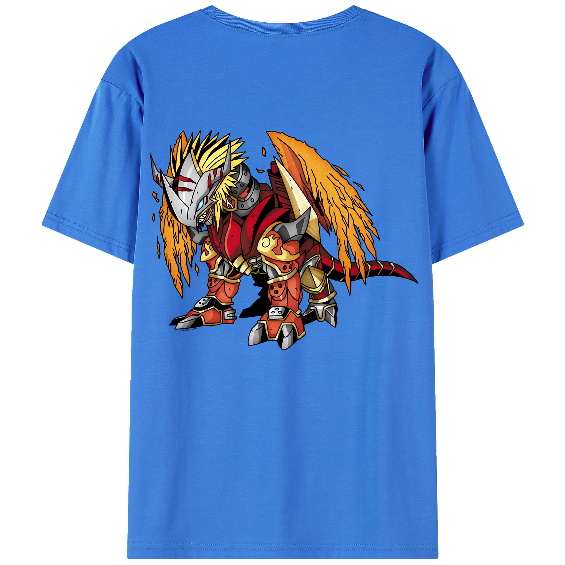 （画像用） Digimon デジタルモンスター/デジモン 綿100％半袖Tシャツ（背面プリント）