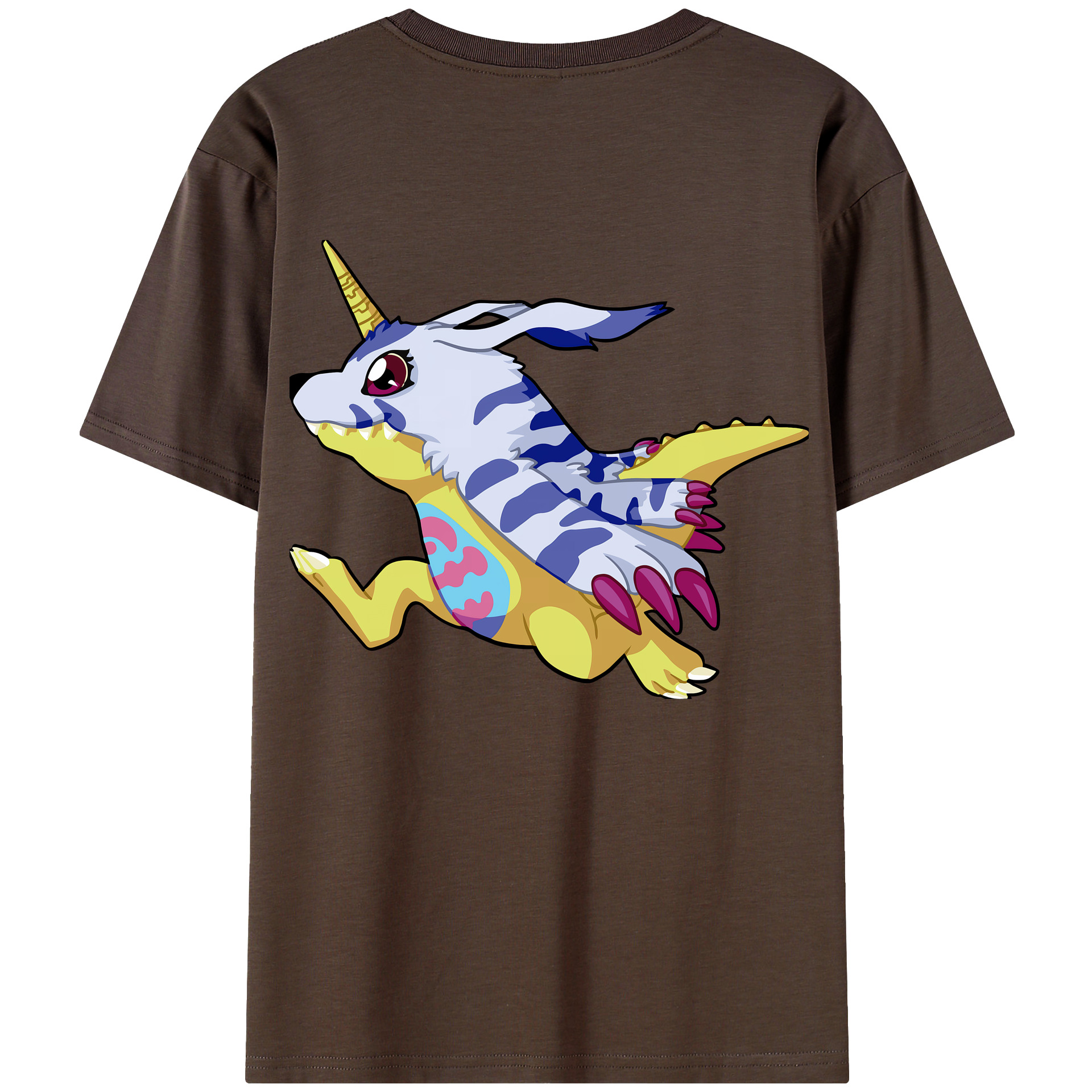 （画像用） Digimon デジタルモンスター/デジモン 綿100％半袖Tシャツ（背面プリント）