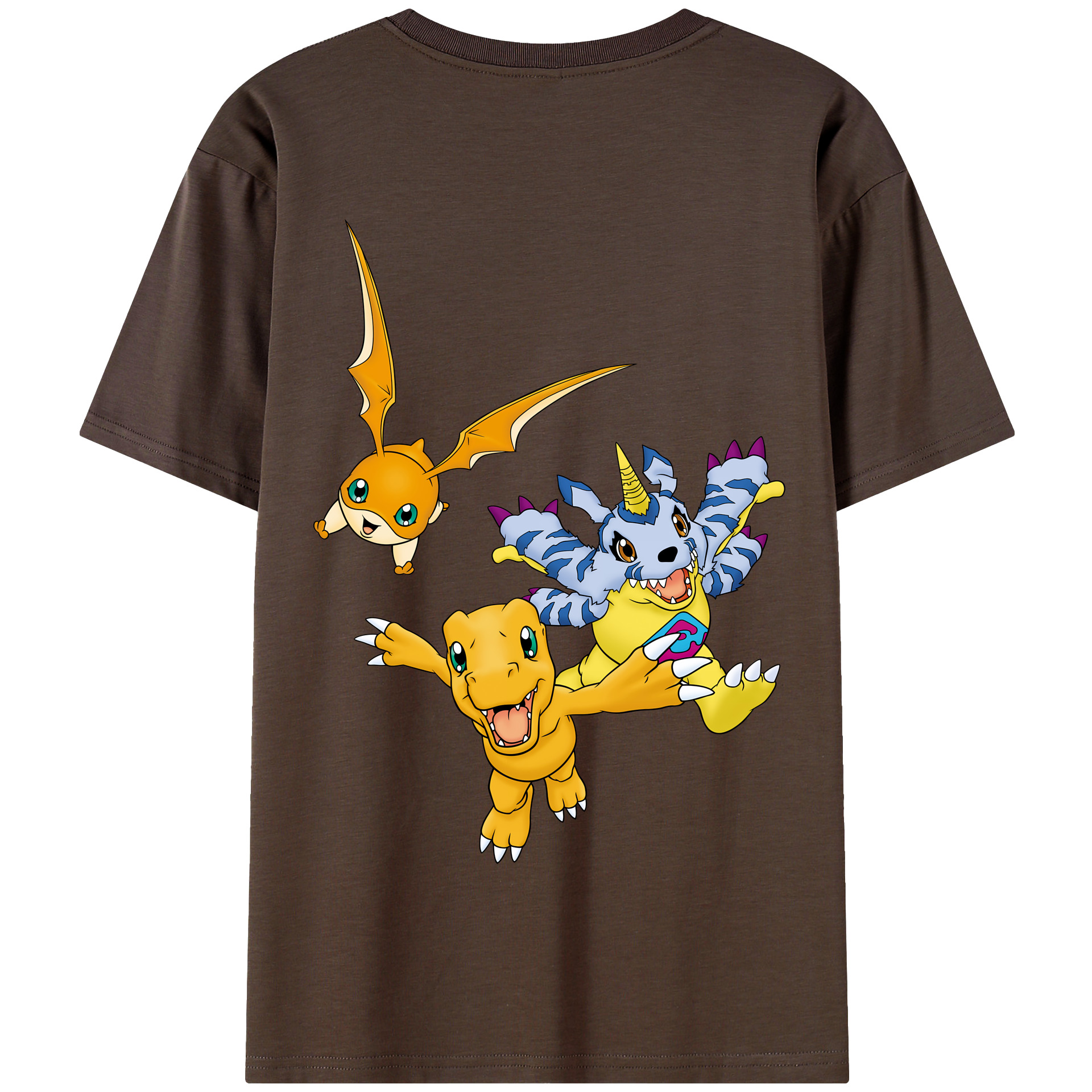 （画像用） Digimon デジタルモンスター/デジモン 綿100％半袖Tシャツ（背面プリント）