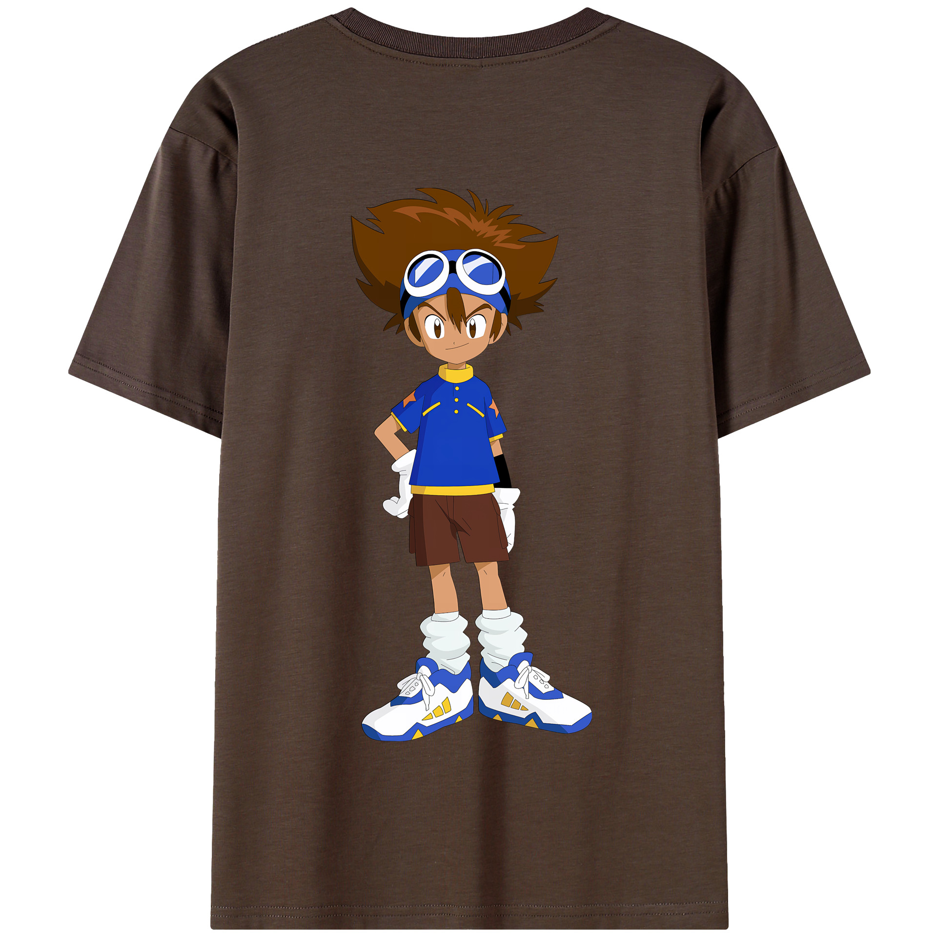 （画像用） Digimon デジタルモンスター/デジモン 綿100％半袖Tシャツ（背面プリント）