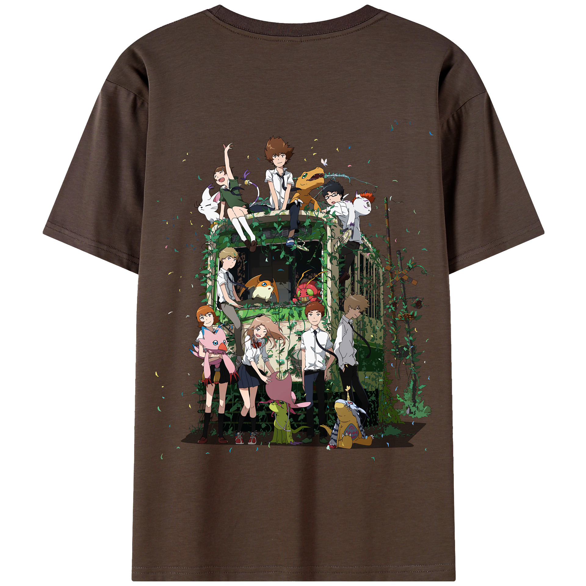 （画像用） Digimon デジタルモンスター/デジモン 綿100％半袖Tシャツ（背面プリント）