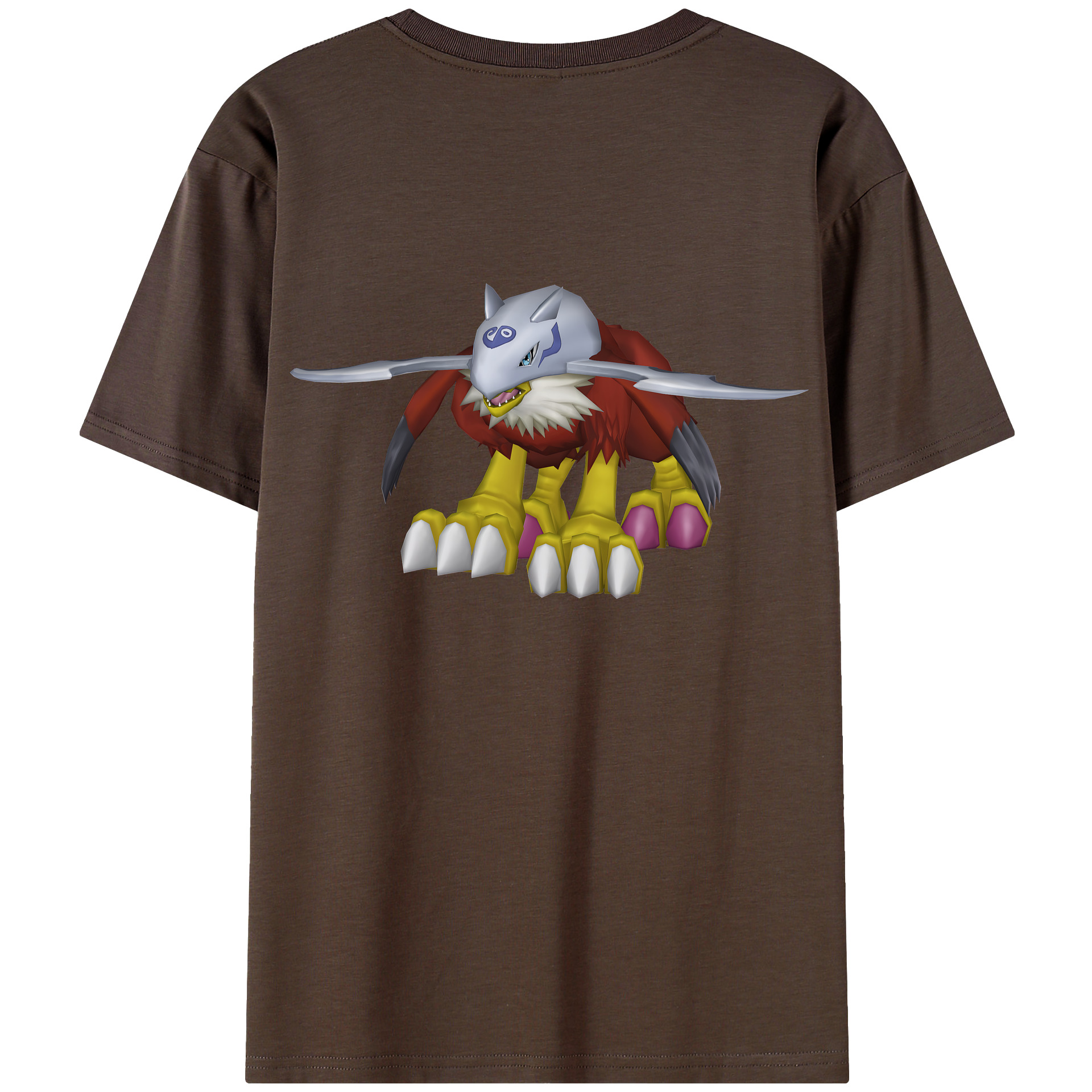 （画像用） Digimon デジタルモンスター/デジモン 綿100％半袖Tシャツ（背面プリント）