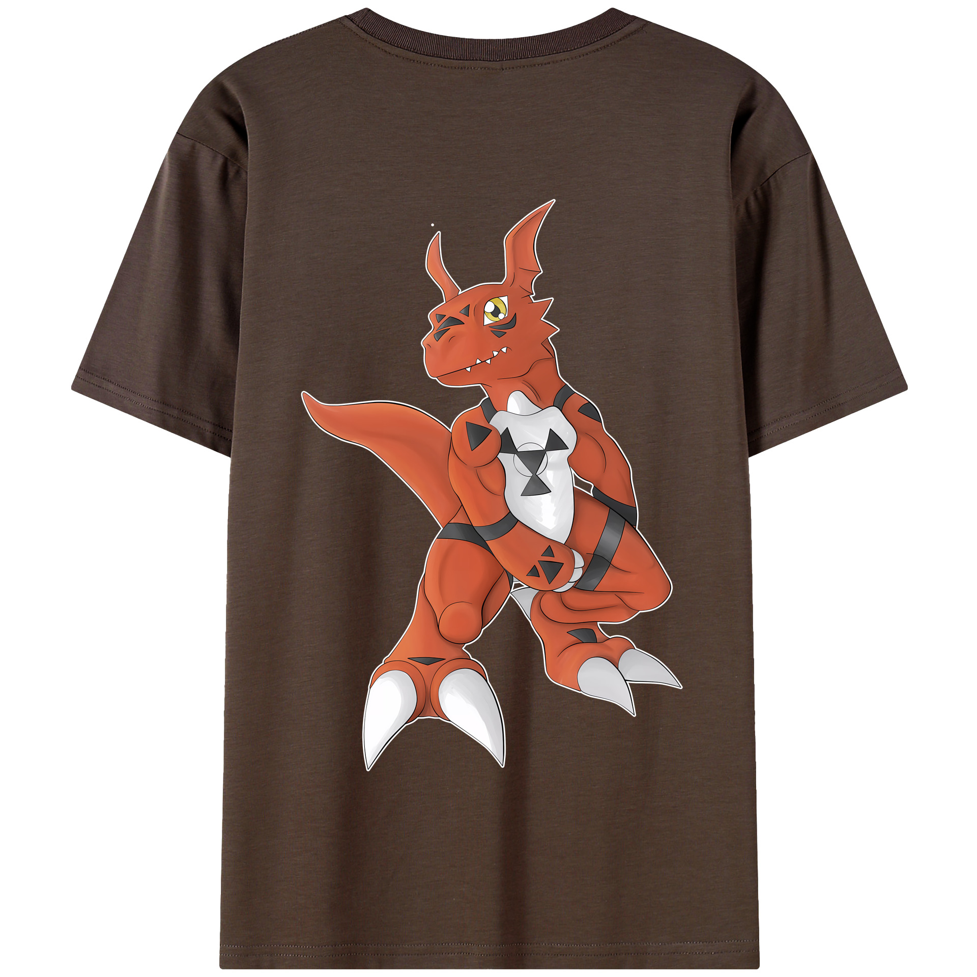 （画像用） Digimon デジタルモンスター/デジモン 綿100％半袖Tシャツ（背面プリント）