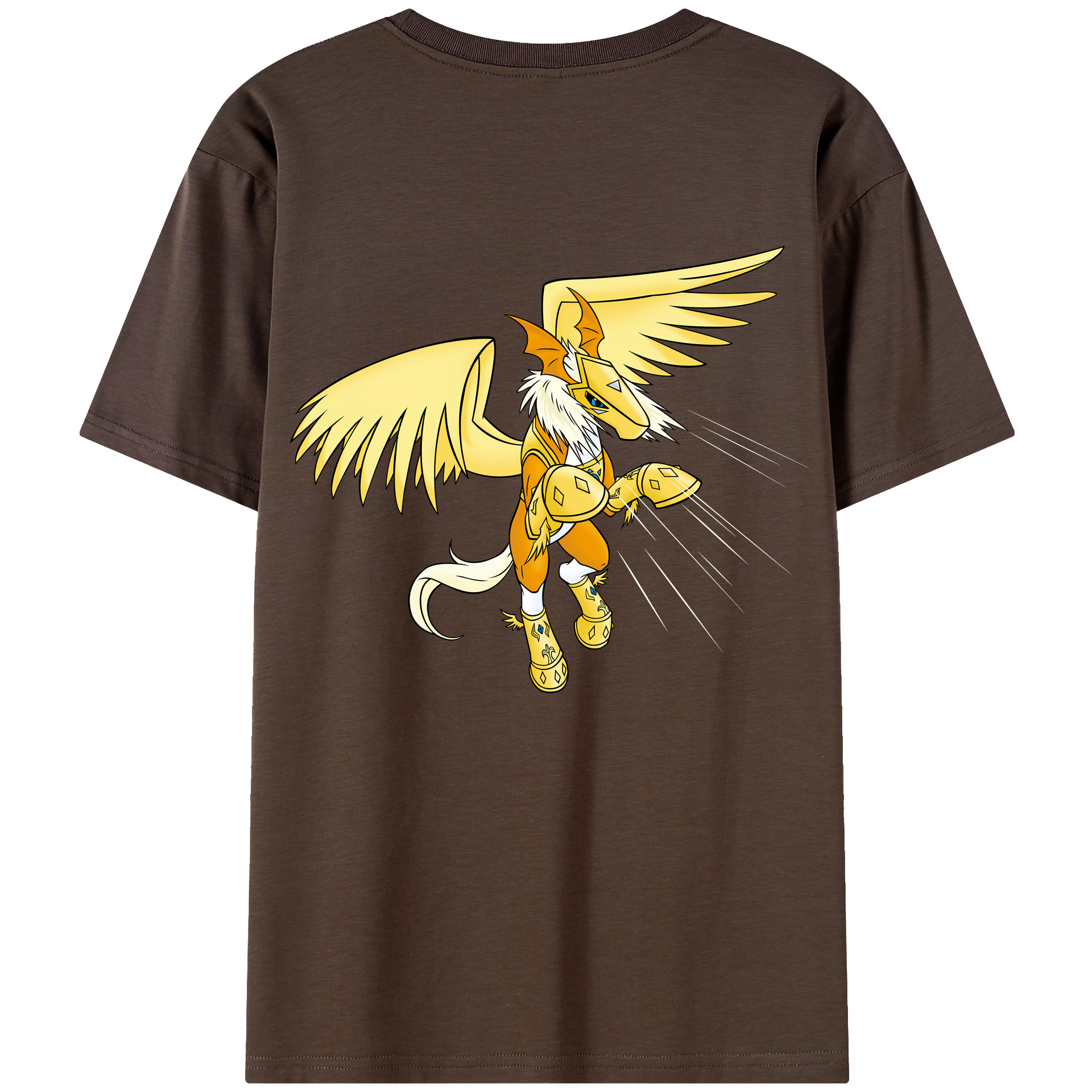 （画像用） Digimon デジタルモンスター/デジモン 綿100％半袖Tシャツ（背面プリント）