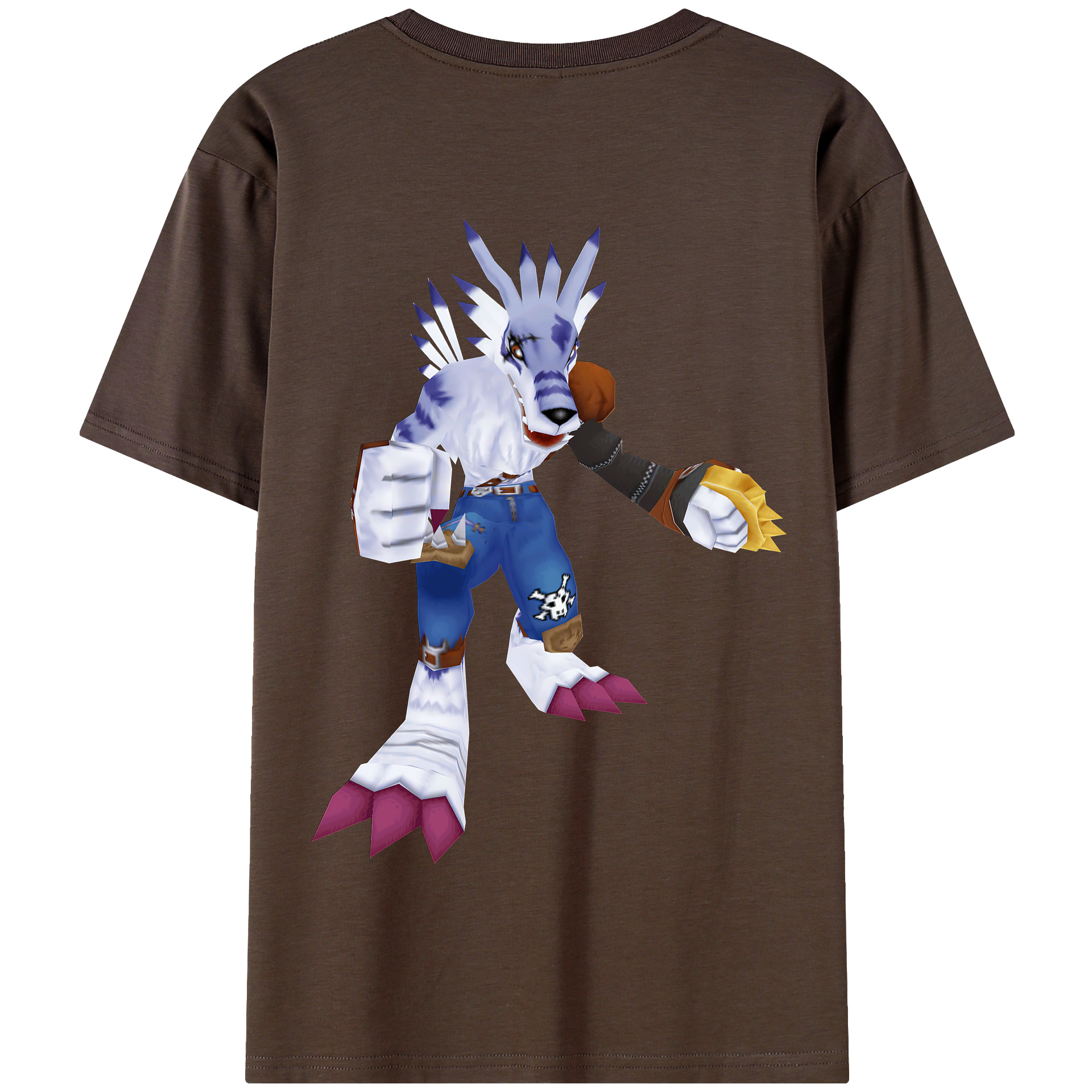 （画像用） Digimon デジタルモンスター/デジモン 綿100％半袖Tシャツ（背面プリント）