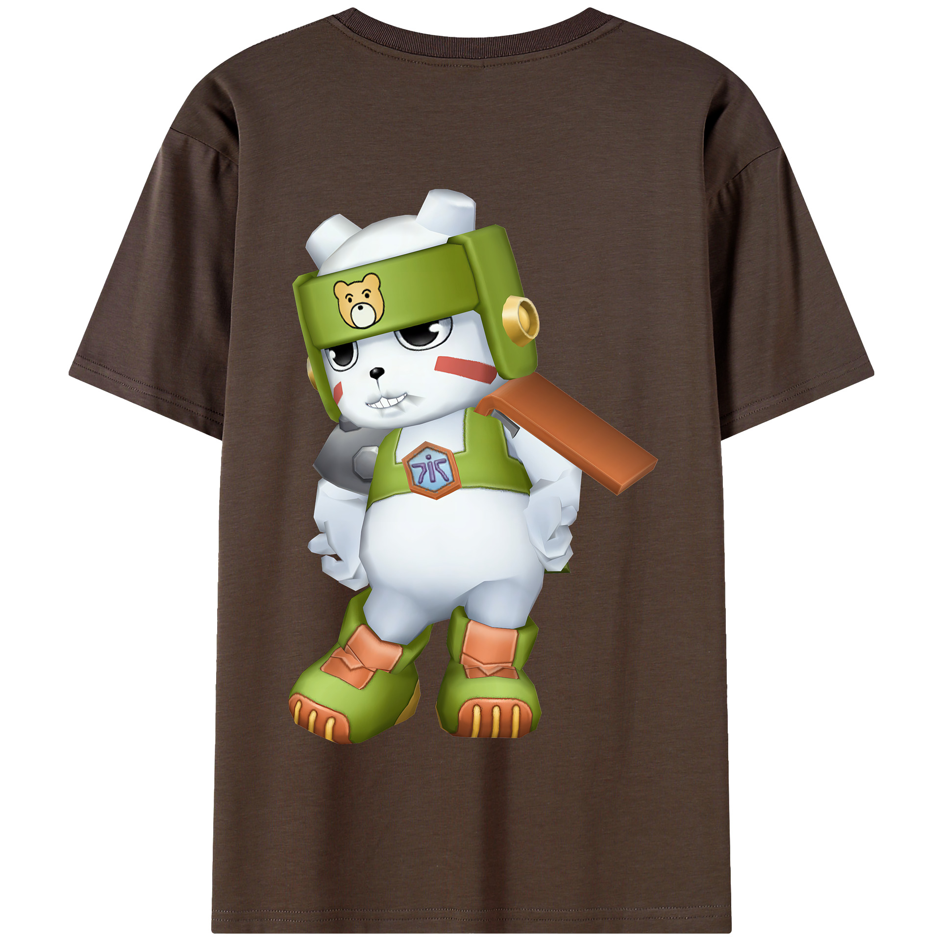 （画像用） Digimon デジタルモンスター/デジモン 綿100％半袖Tシャツ（背面プリント）