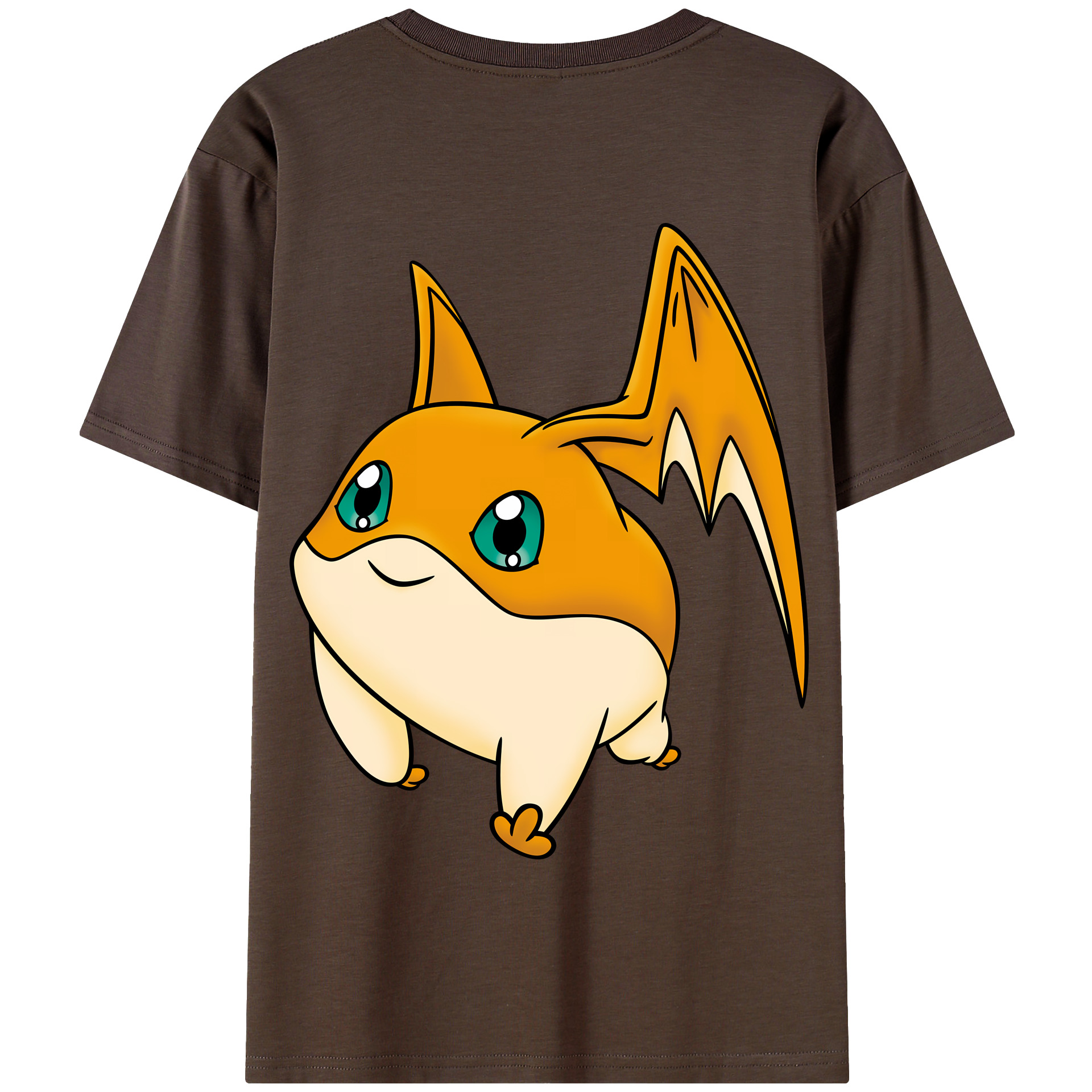 （画像用） Digimon デジタルモンスター/デジモン 綿100％半袖Tシャツ（背面プリント）