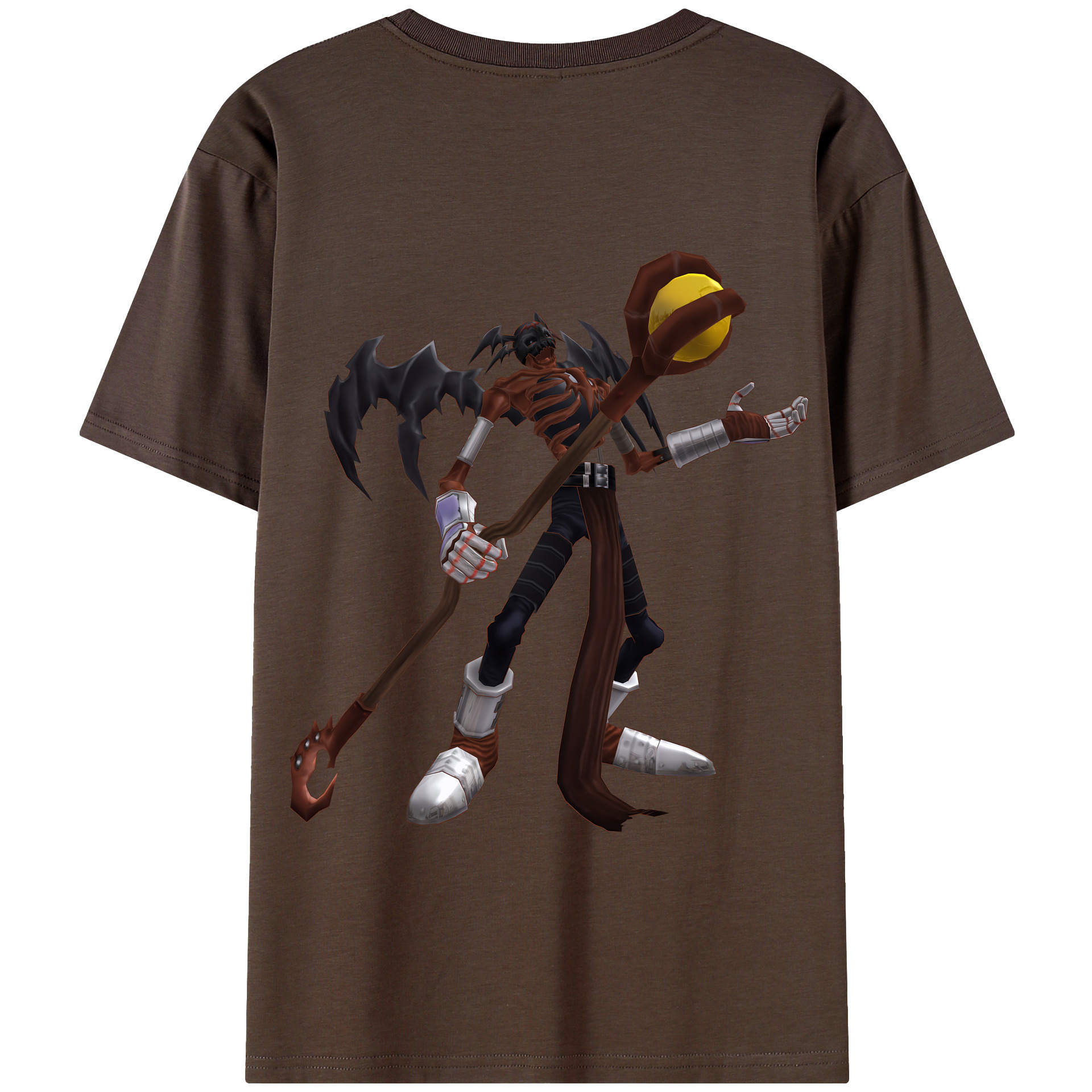 （画像用） Digimon デジタルモンスター/デジモン 綿100％半袖Tシャツ（背面プリント）