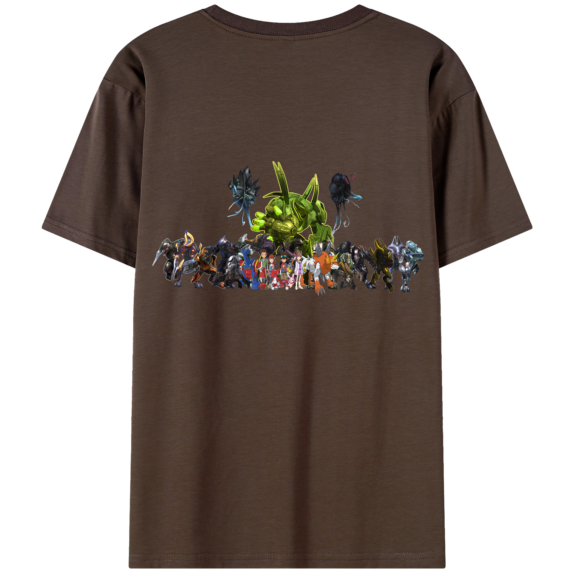 （画像用） Digimon デジタルモンスター/デジモン 綿100％半袖Tシャツ（背面プリント）