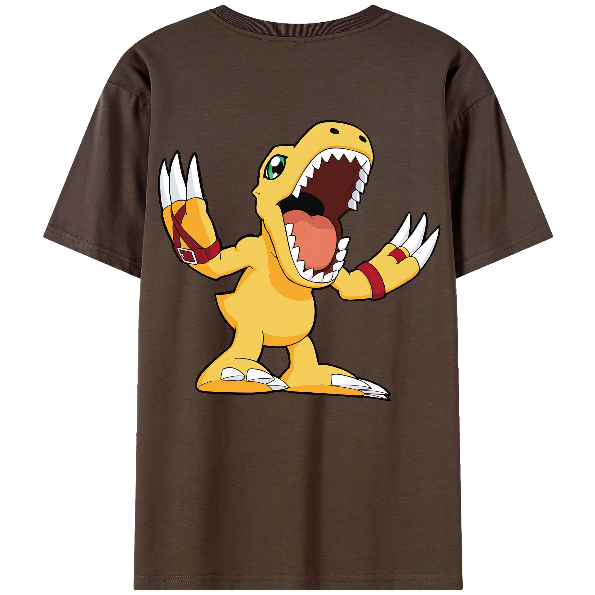 （画像用） Digimon デジタルモンスター/デジモン 綿100％半袖Tシャツ（背面プリント）