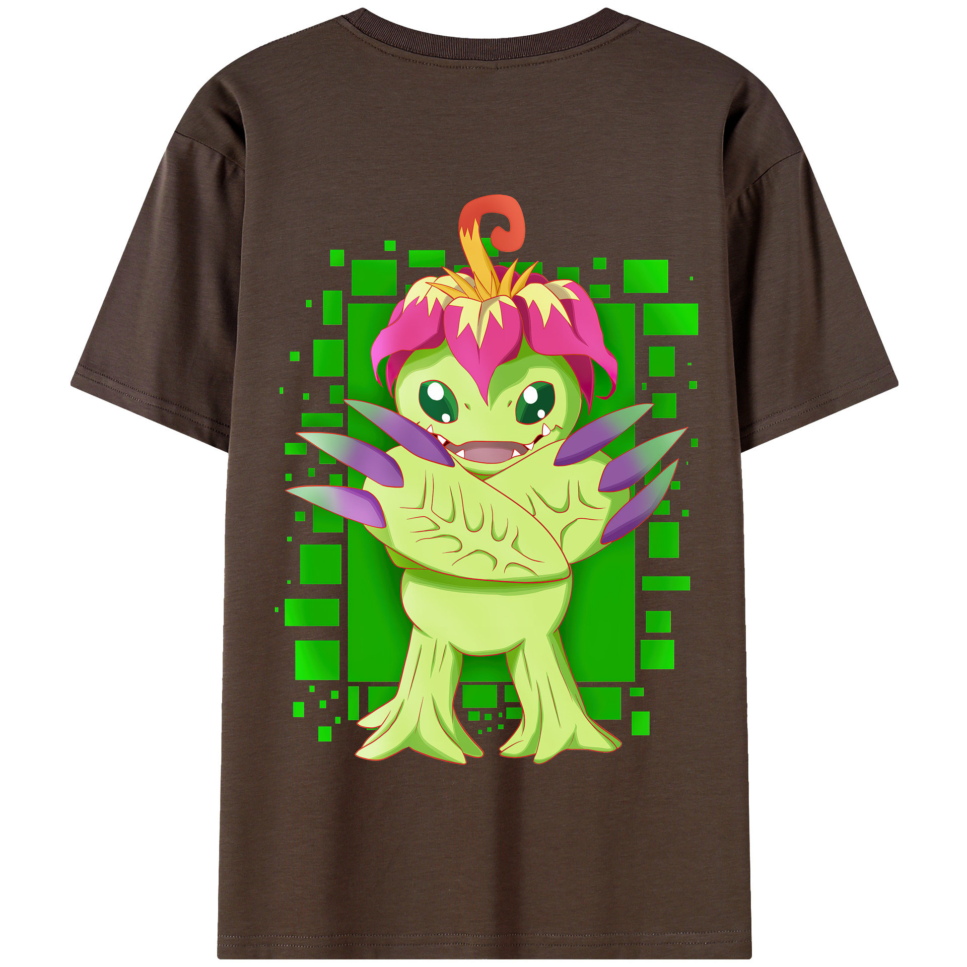 （画像用） Digimon デジタルモンスター/デジモン 綿100％半袖Tシャツ（背面プリント）