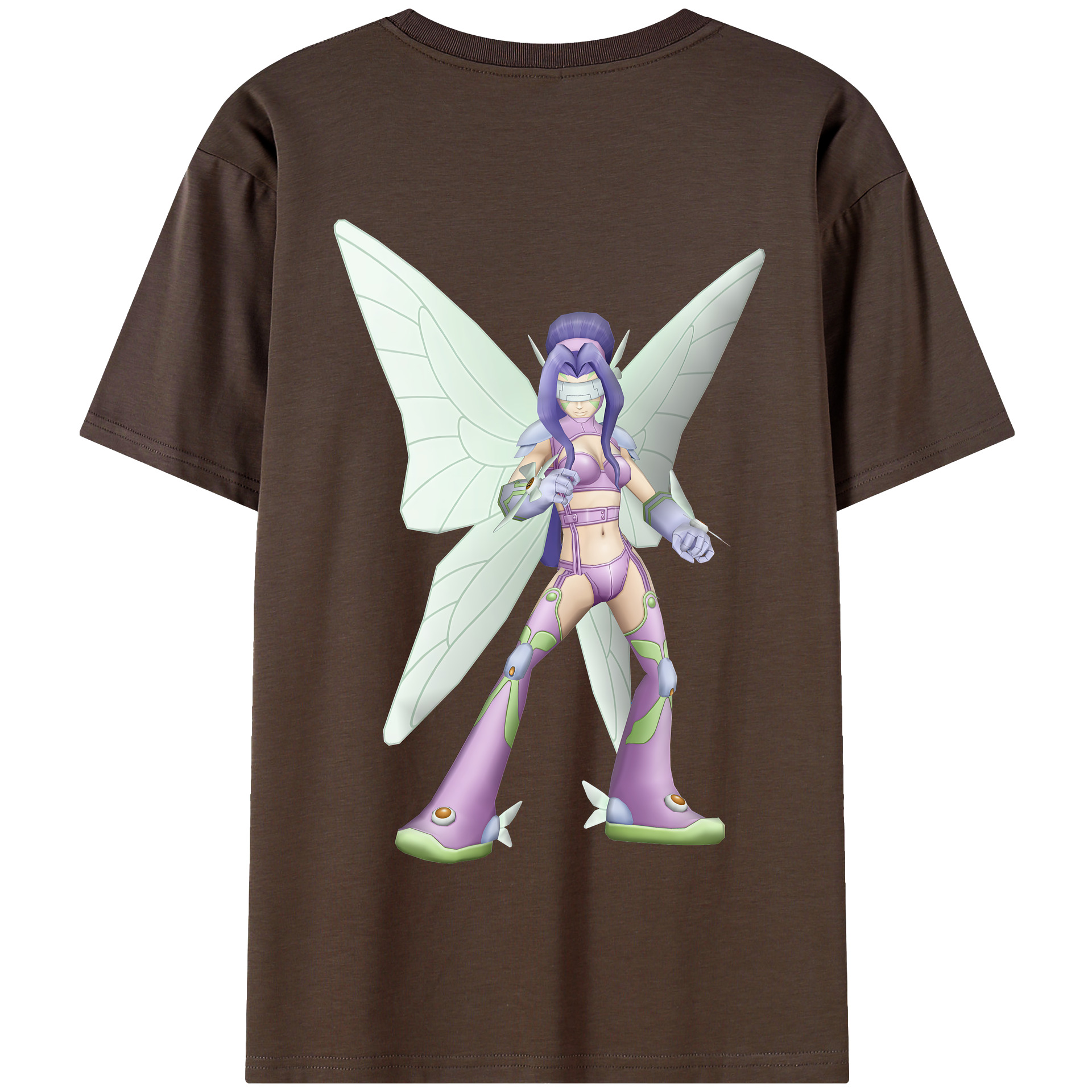 （画像用） Digimon デジタルモンスター/デジモン 綿100％半袖Tシャツ（背面プリント）