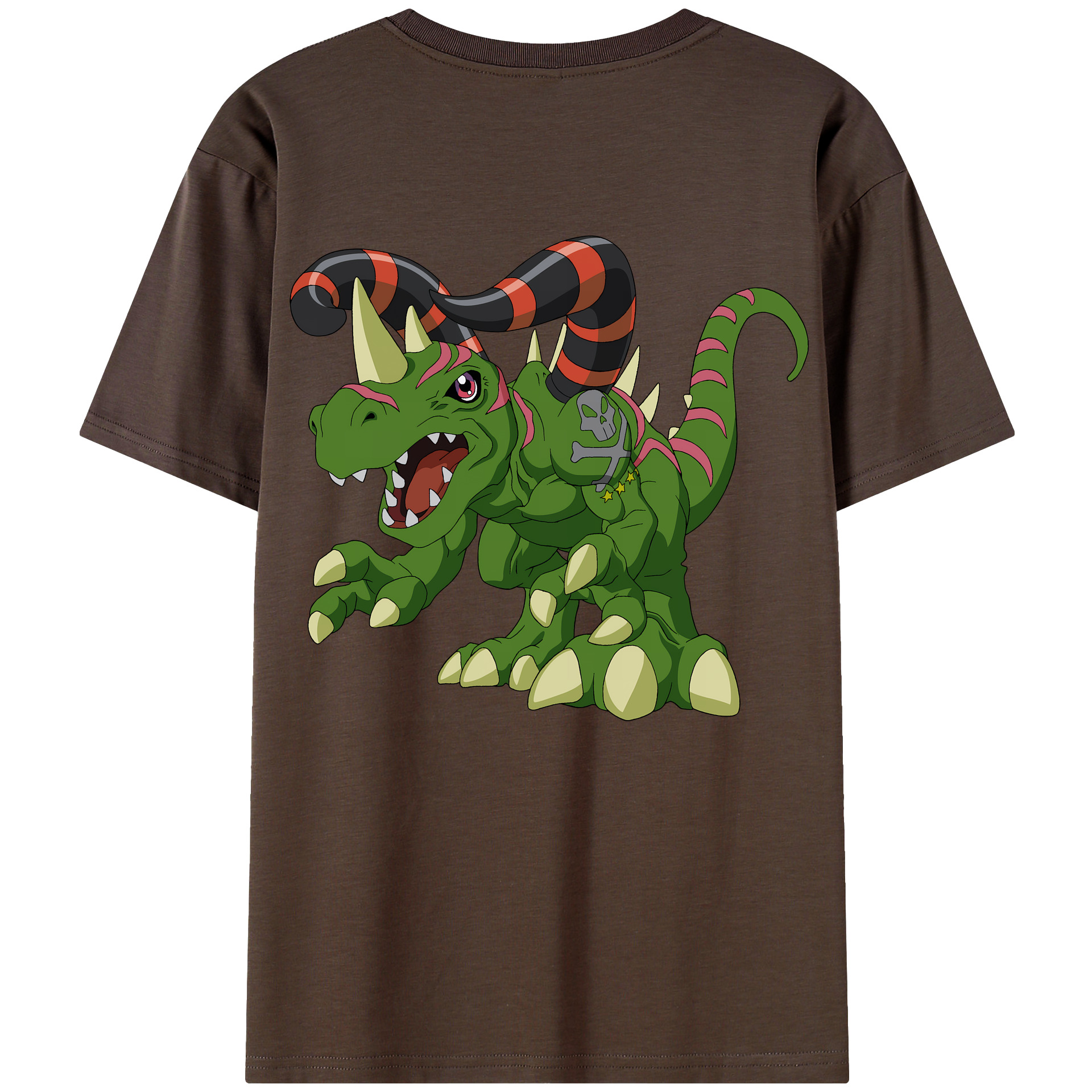 （画像用） Digimon デジタルモンスター/デジモン 綿100％半袖Tシャツ（背面プリント）