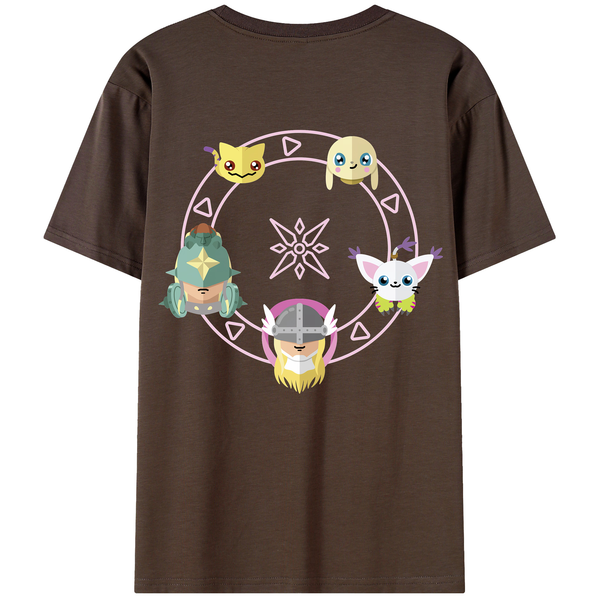 （画像用） Digimon デジタルモンスター/デジモン 綿100％半袖Tシャツ（背面プリント）