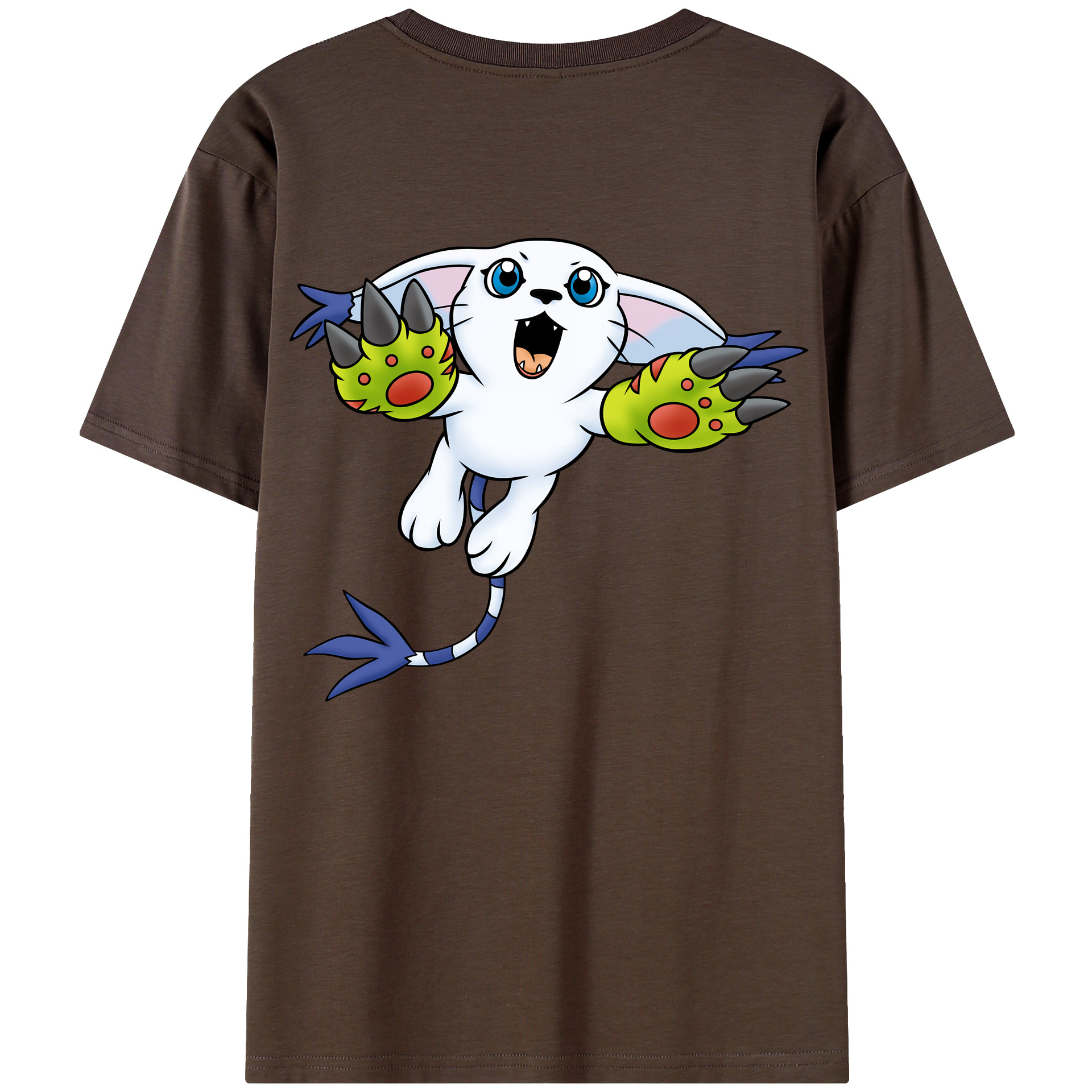 （画像用） Digimon デジタルモンスター/デジモン 綿100％半袖Tシャツ（背面プリント）
