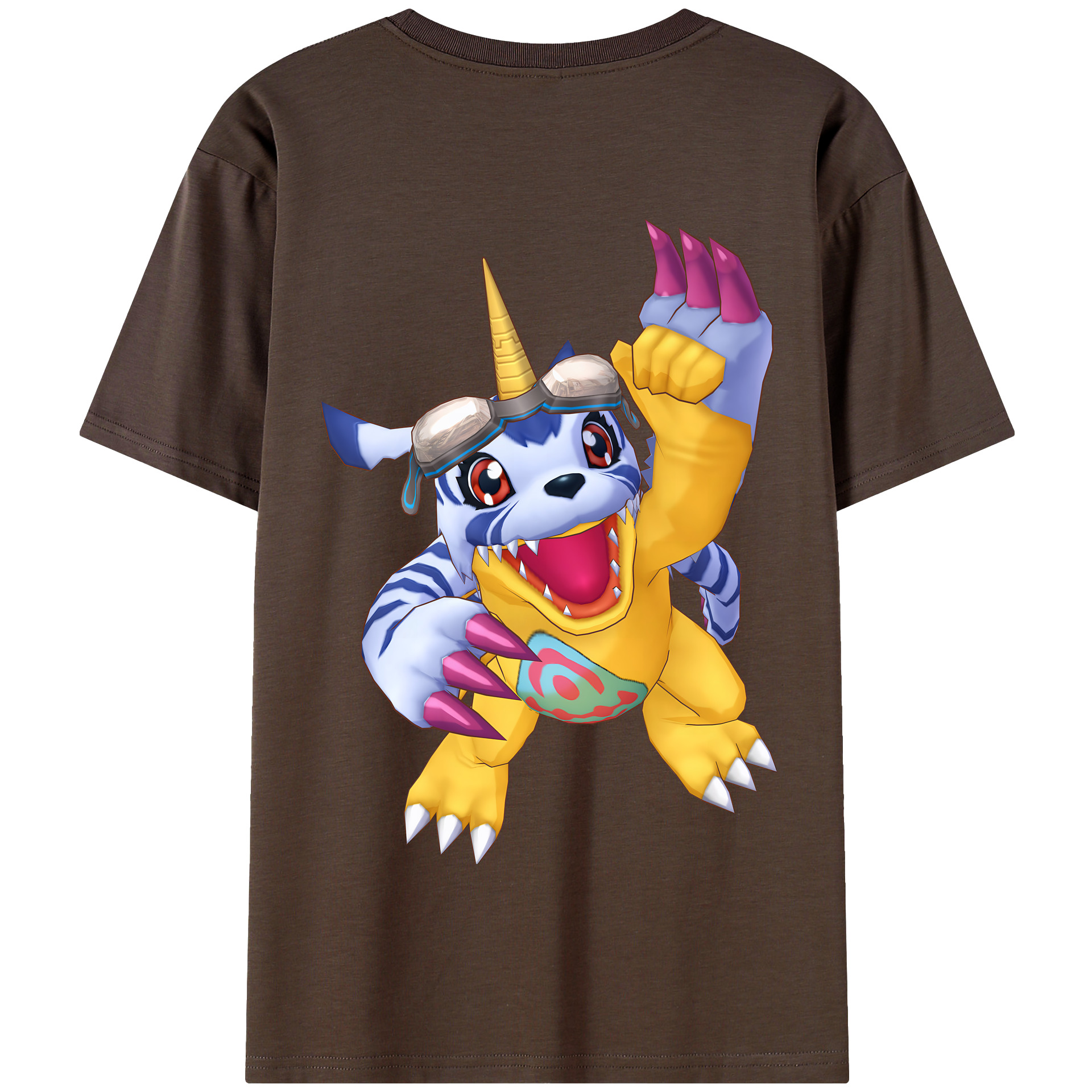 （画像用） Digimon デジタルモンスター/デジモン 綿100％半袖Tシャツ（背面プリント）