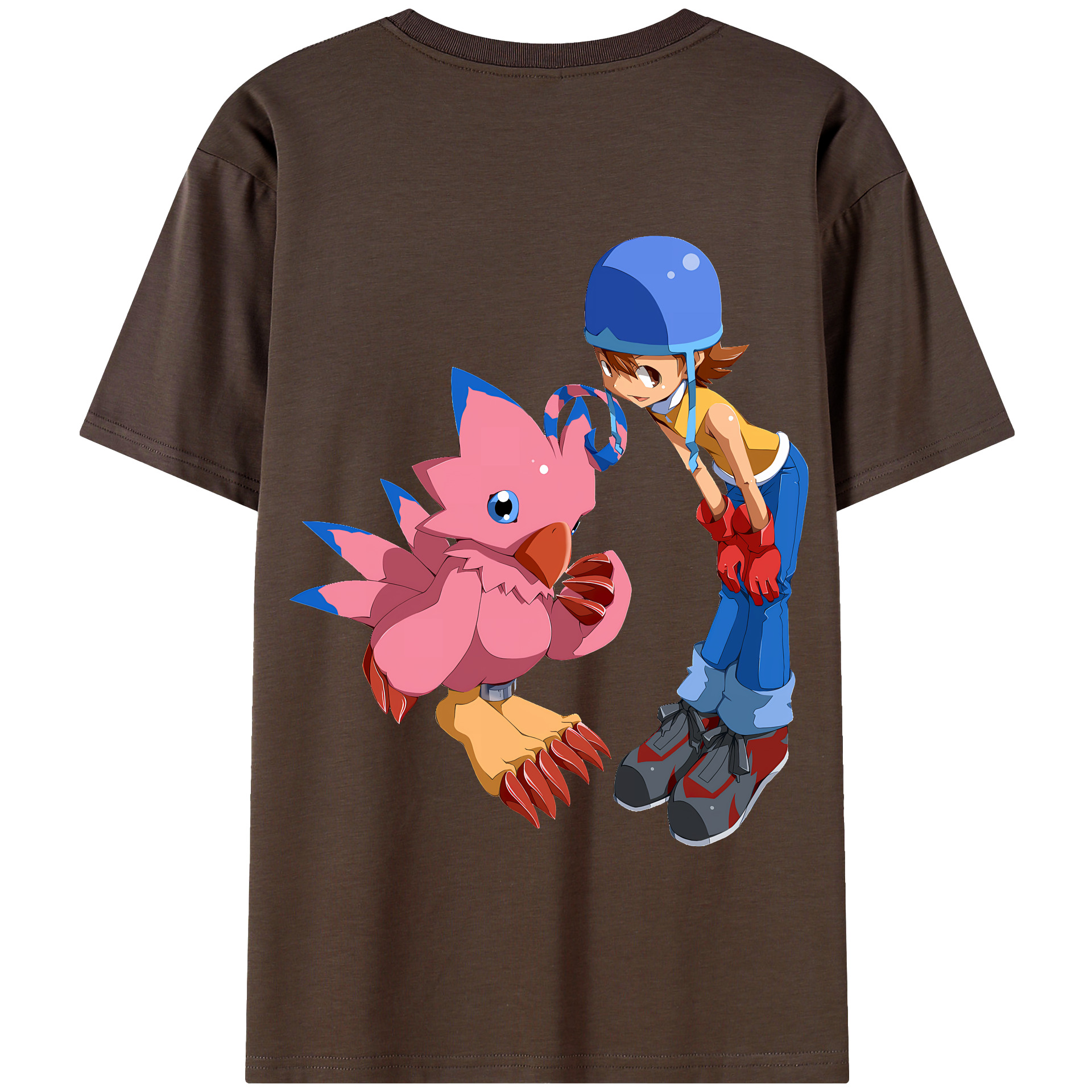 （画像用） Digimon デジタルモンスター/デジモン 綿100％半袖Tシャツ（背面プリント）