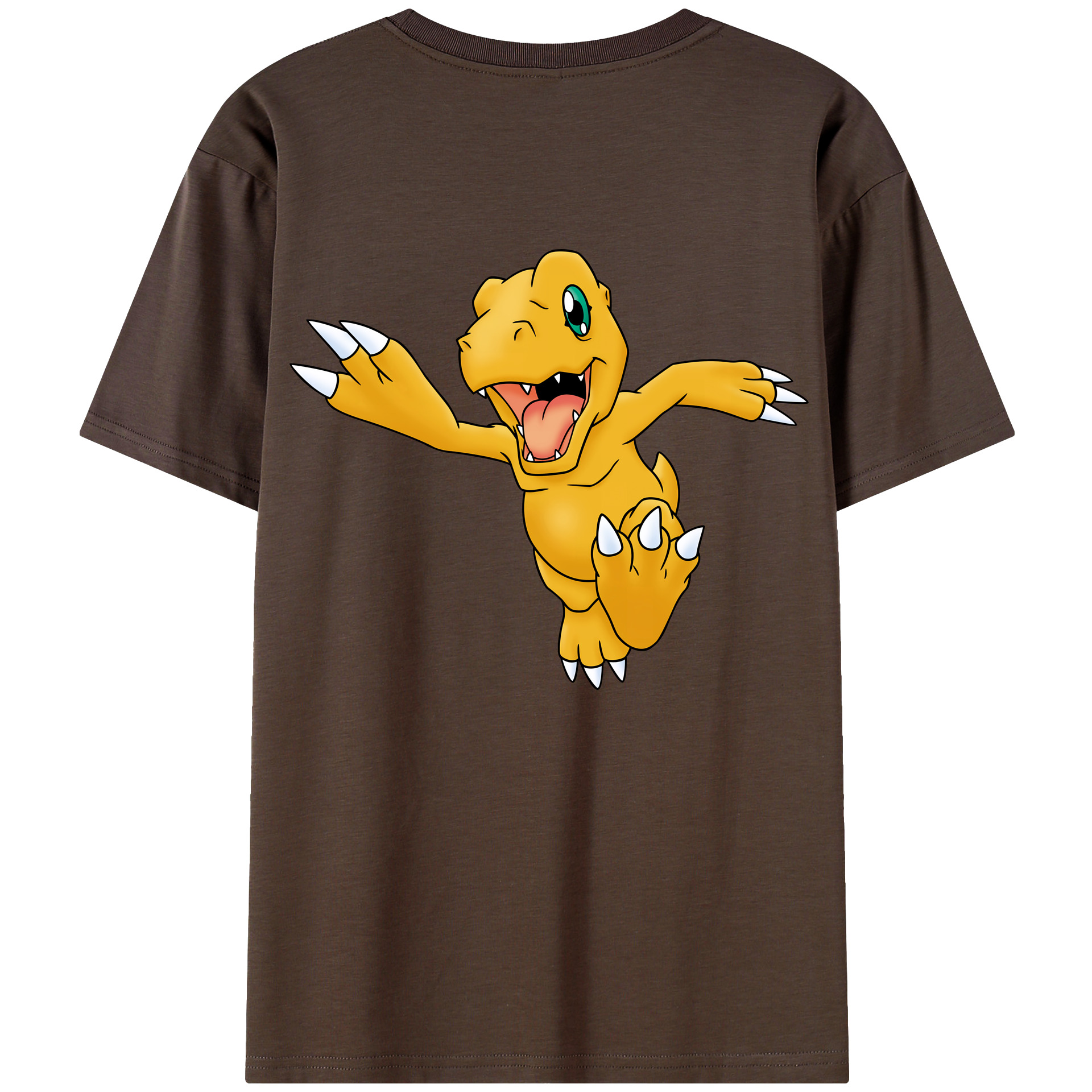 （画像用） Digimon デジタルモンスター/デジモン 綿100％半袖Tシャツ（背面プリント）