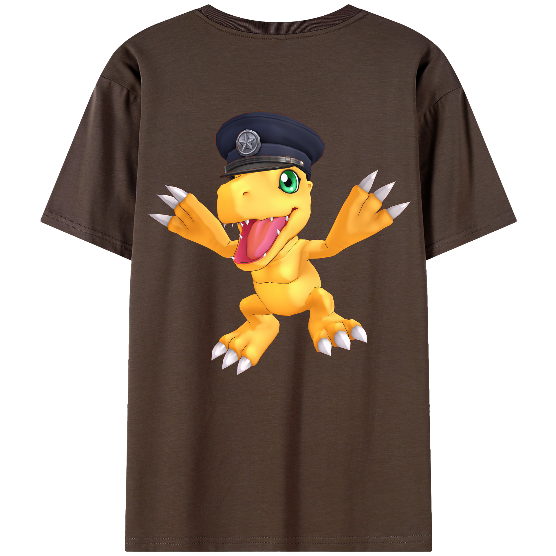 （画像用） Digimon デジタルモンスター/デジモン 綿100％半袖Tシャツ（背面プリント）