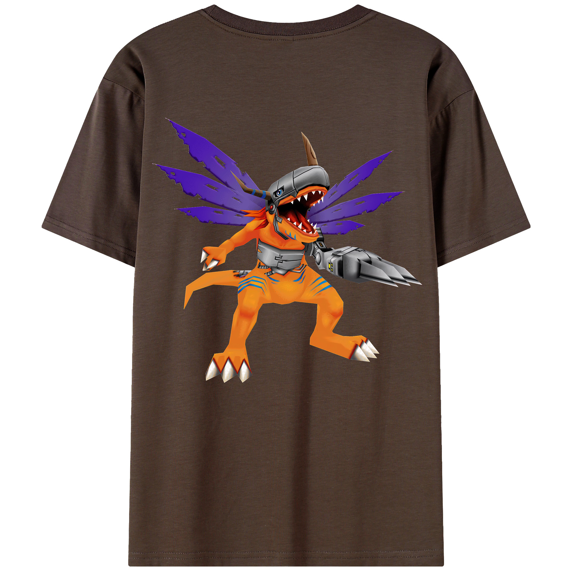 （画像用） Digimon デジタルモンスター/デジモン 綿100％半袖Tシャツ（背面プリント）