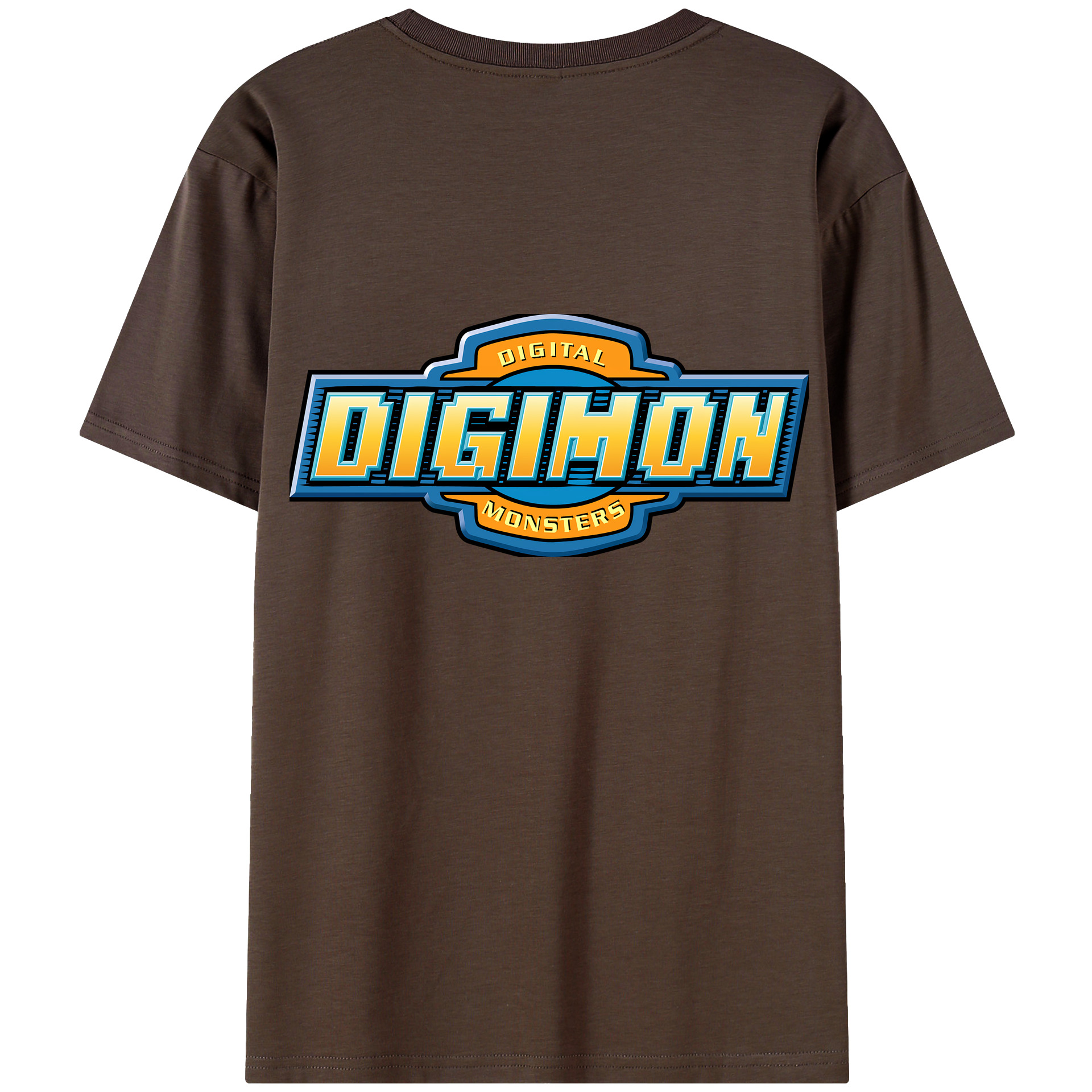 （画像用） Digimon デジタルモンスター/デジモン 綿100％半袖Tシャツ（背面プリント）