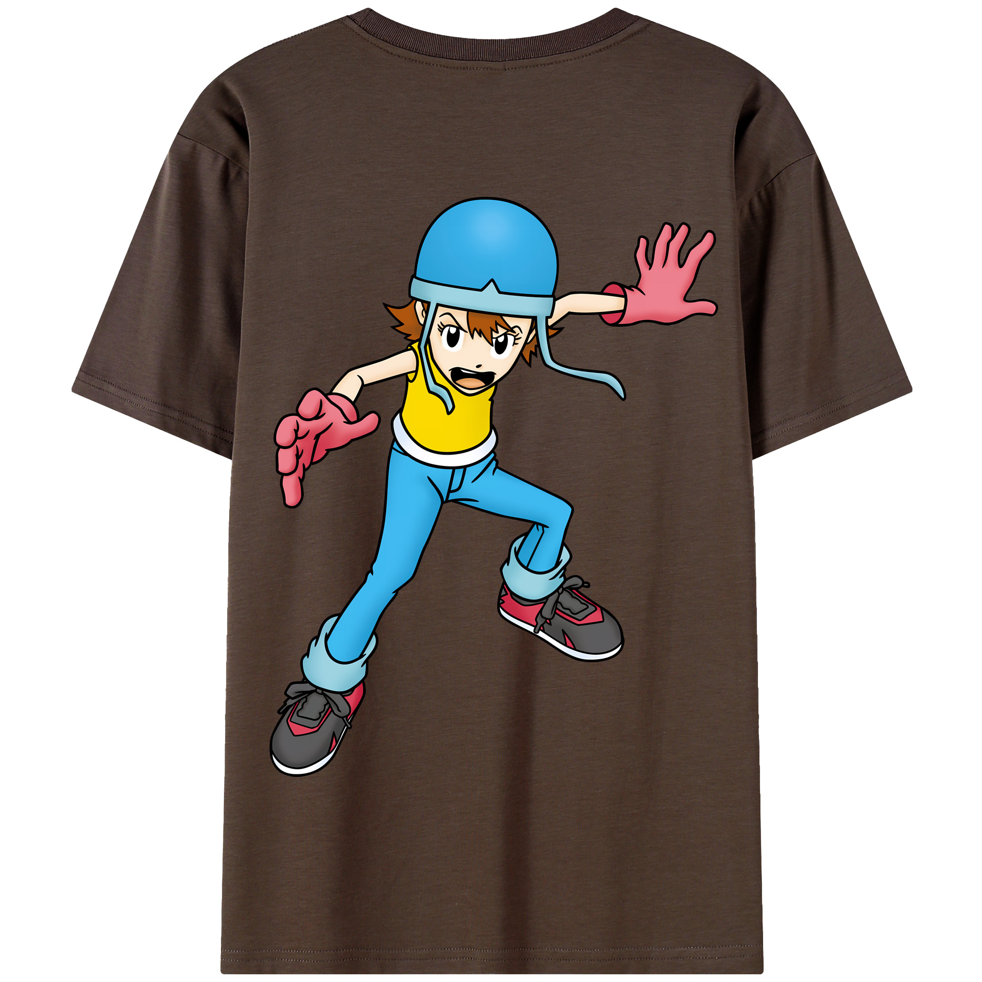 （画像用） Digimon デジタルモンスター/デジモン 綿100％半袖Tシャツ（背面プリント）
