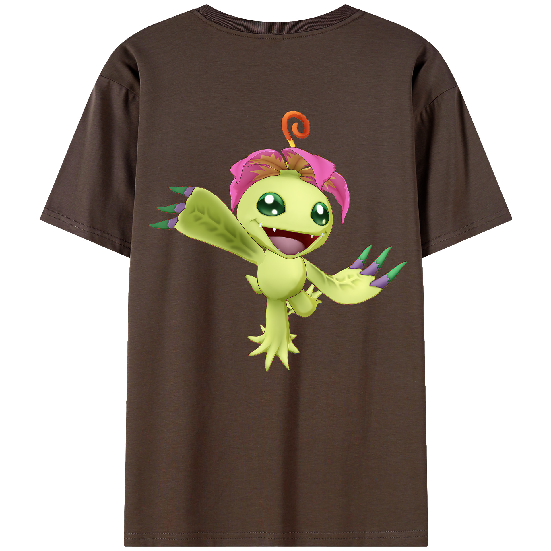 （画像用） Digimon デジタルモンスター/デジモン 綿100％半袖Tシャツ（背面プリント）