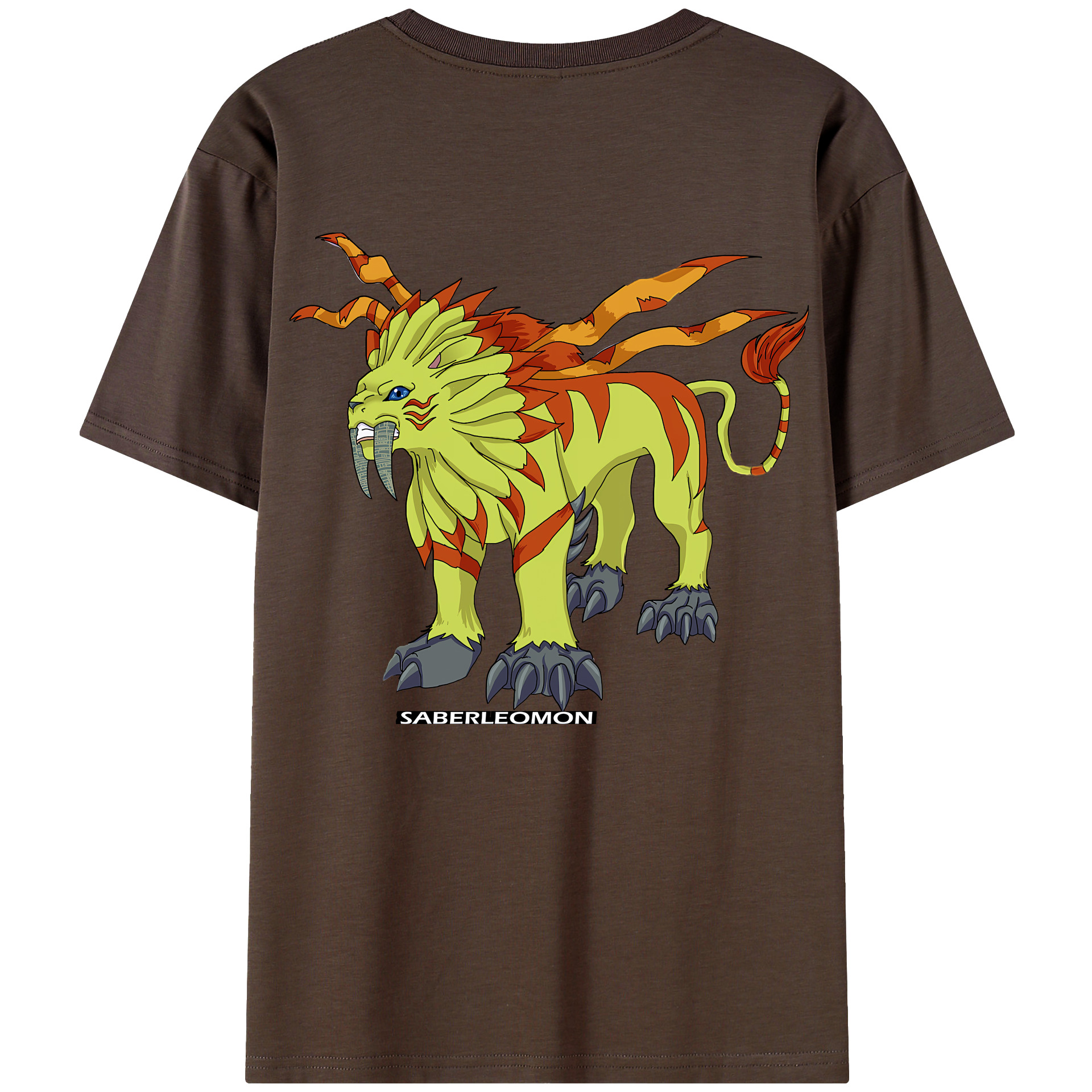 （画像用） Digimon デジタルモンスター/デジモン 綿100％半袖Tシャツ（背面プリント）
