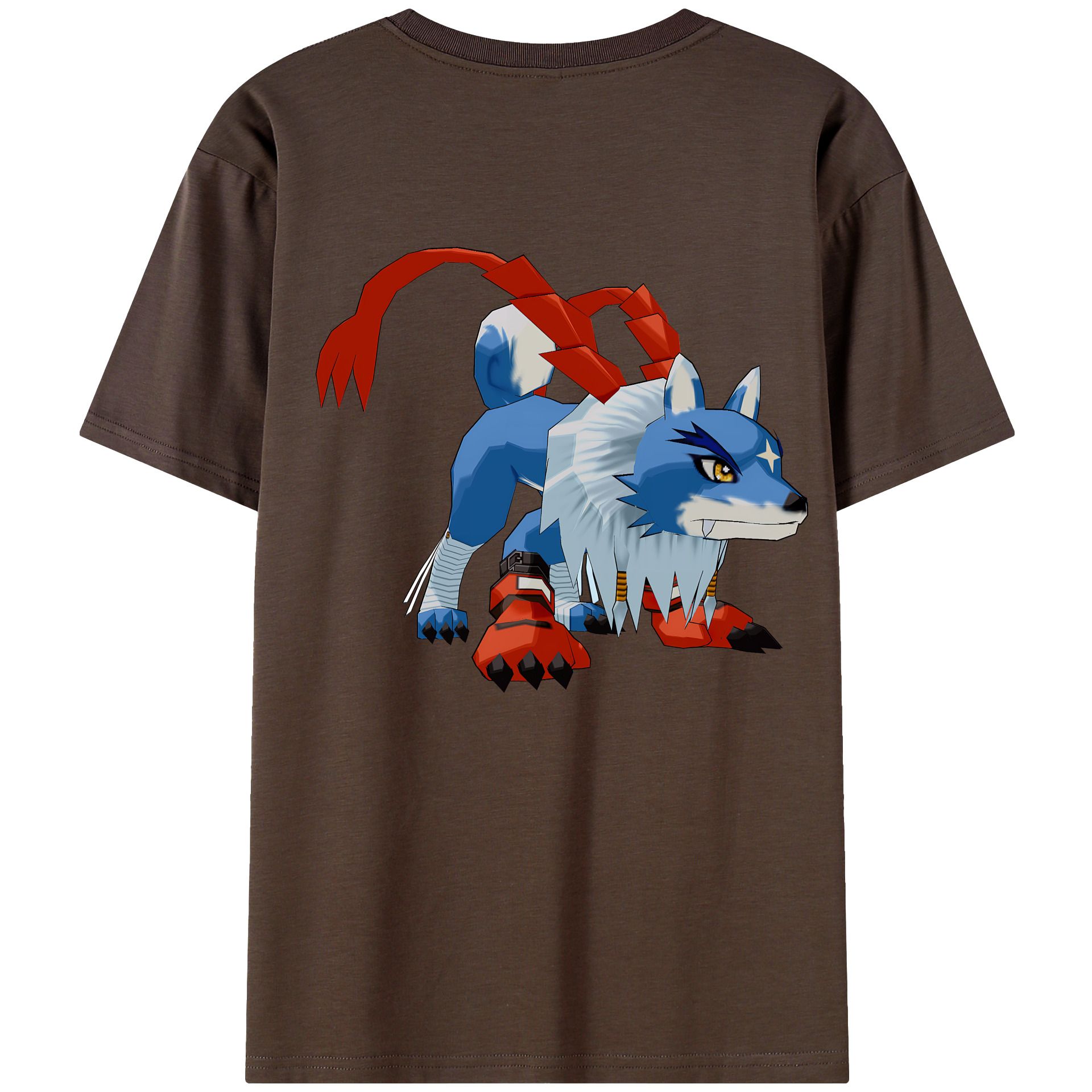 （画像用） Digimon デジタルモンスター/デジモン 綿100％半袖Tシャツ（背面プリント）