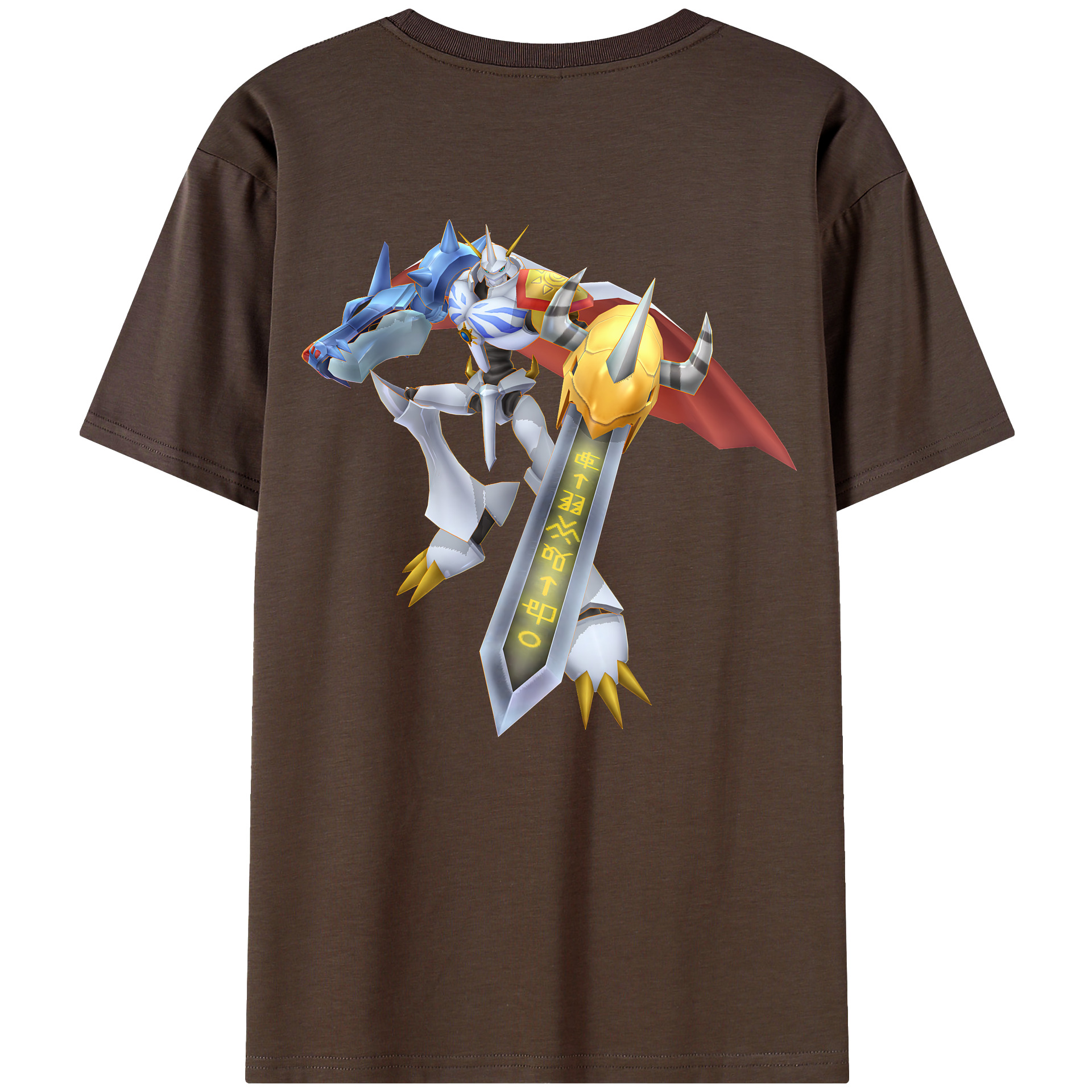 （画像用） Digimon デジタルモンスター/デジモン 綿100％半袖Tシャツ（背面プリント）