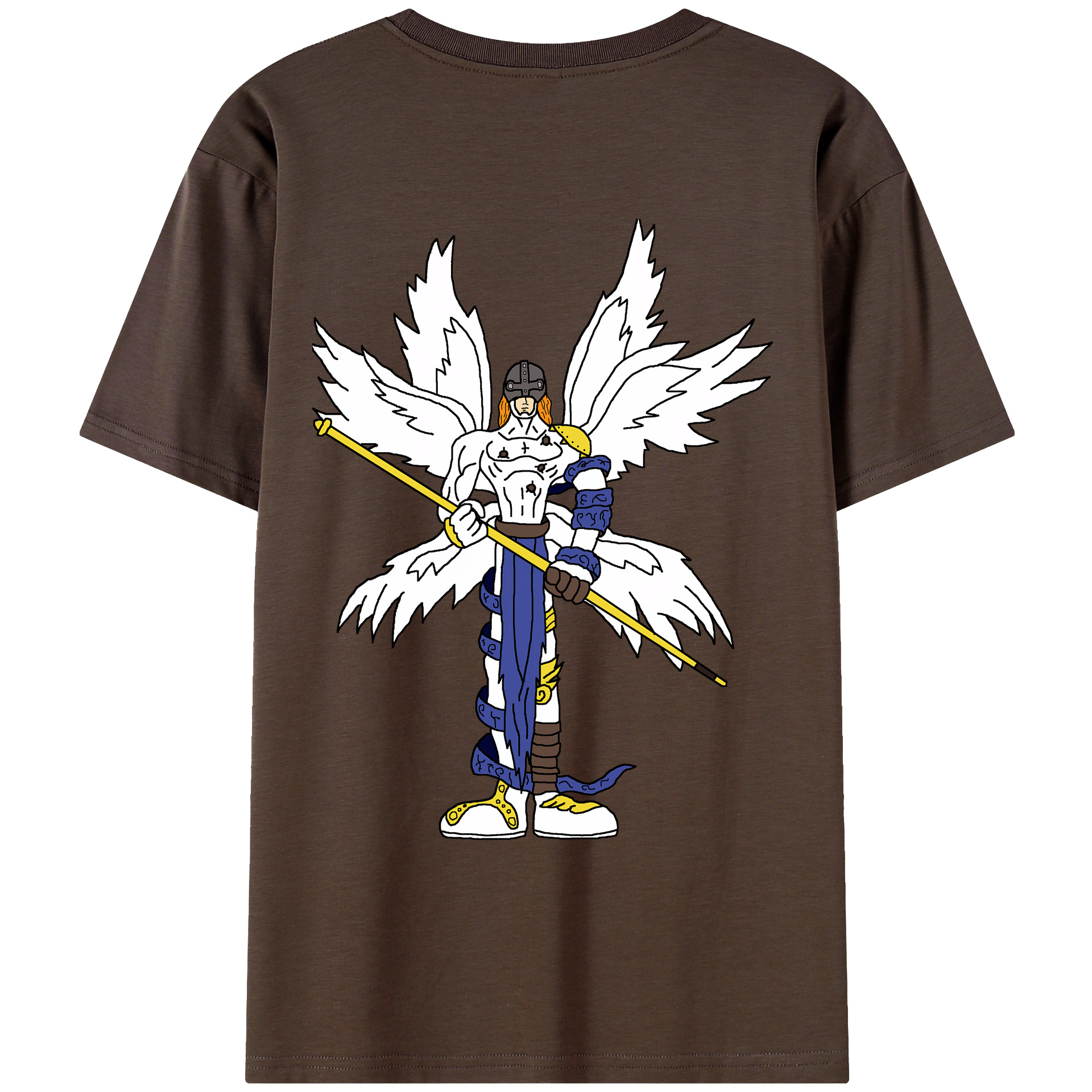 （画像用） Digimon デジタルモンスター/デジモン 綿100％半袖Tシャツ（背面プリント）
