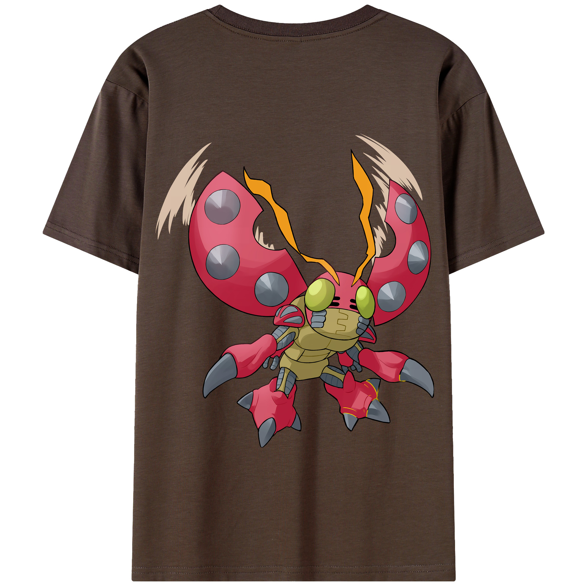 （画像用） Digimon デジタルモンスター/デジモン 綿100％半袖Tシャツ（背面プリント）