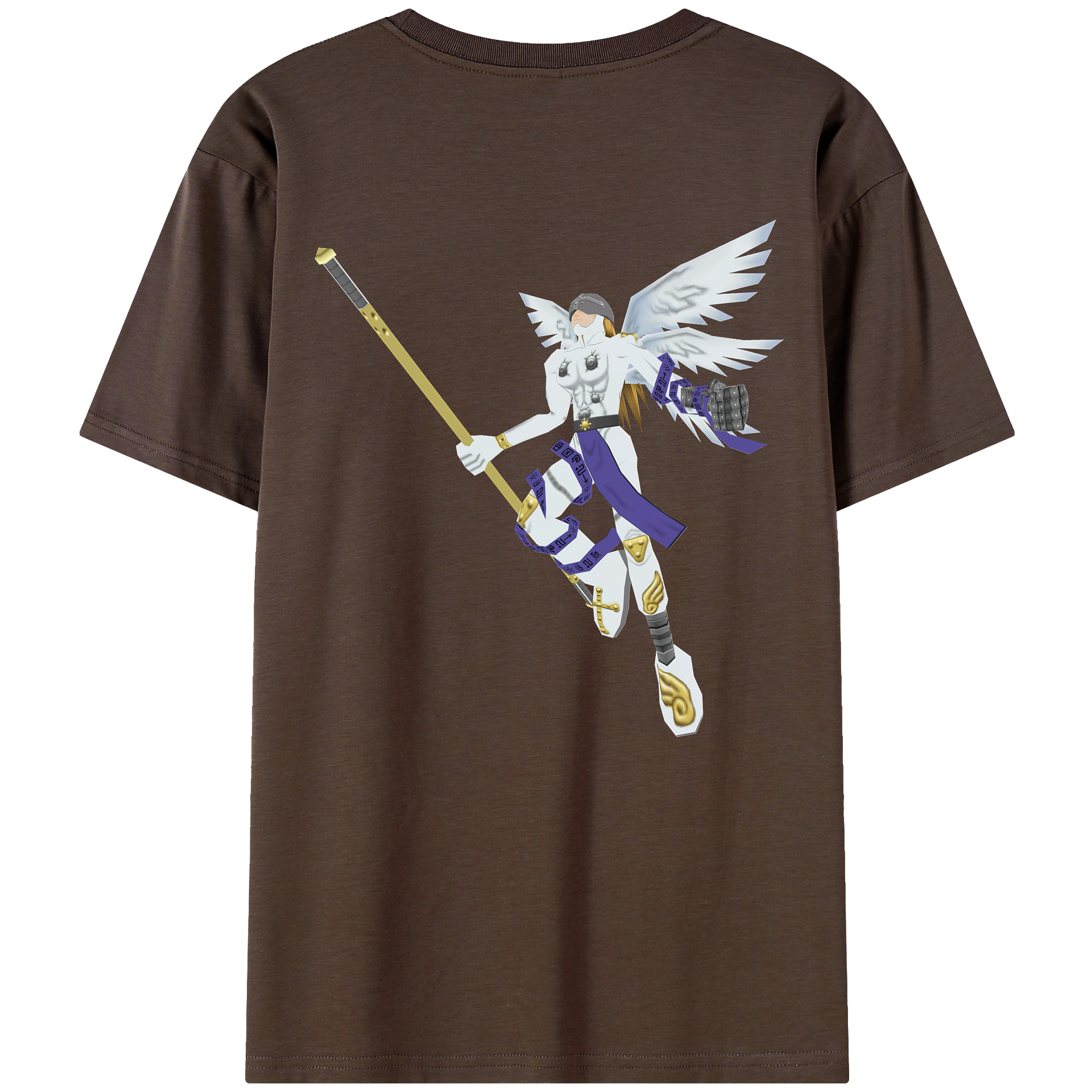 （画像用） Digimon デジタルモンスター/デジモン 綿100％半袖Tシャツ（背面プリント）