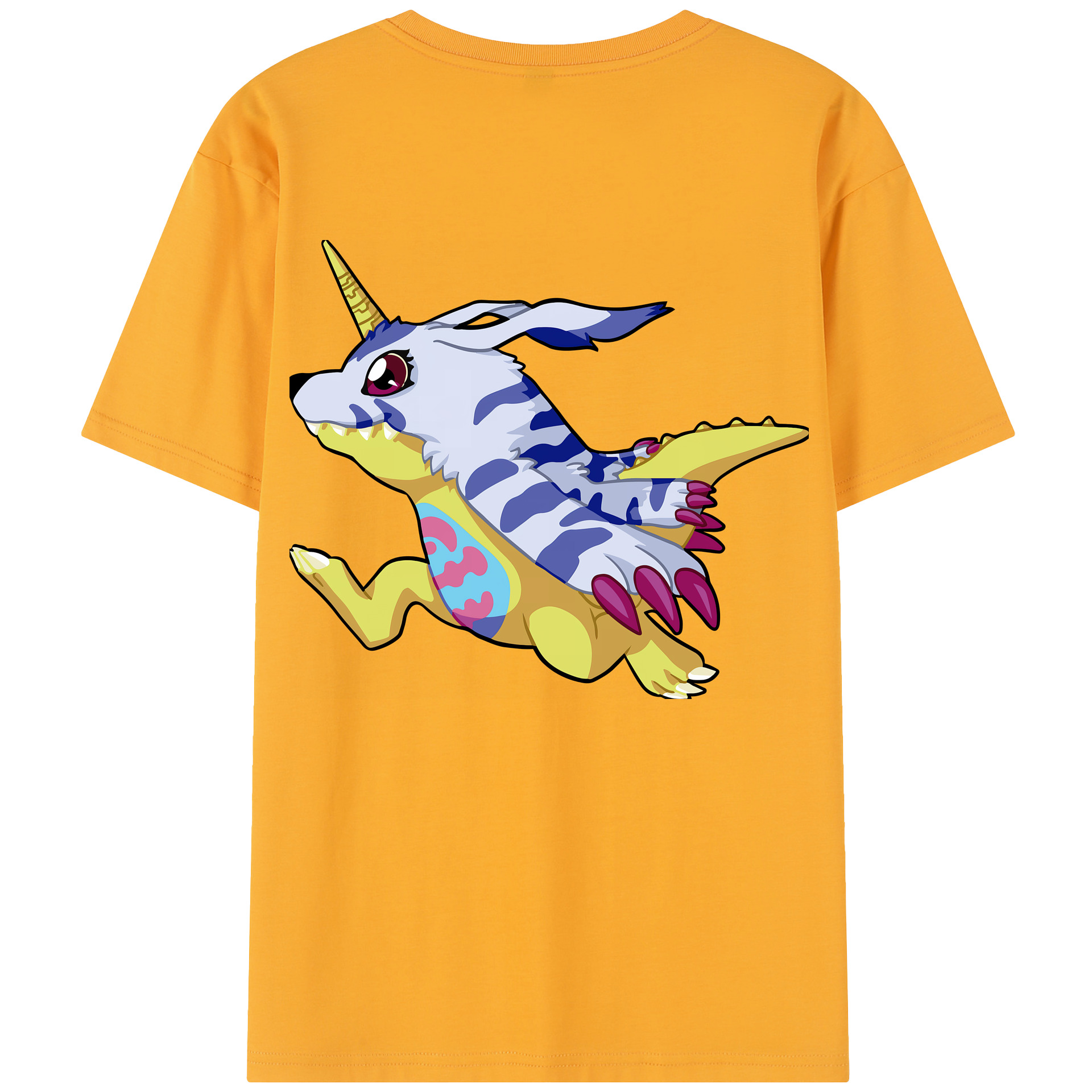 （画像用） Digimon デジタルモンスター/デジモン 綿100％半袖Tシャツ（背面プリント）