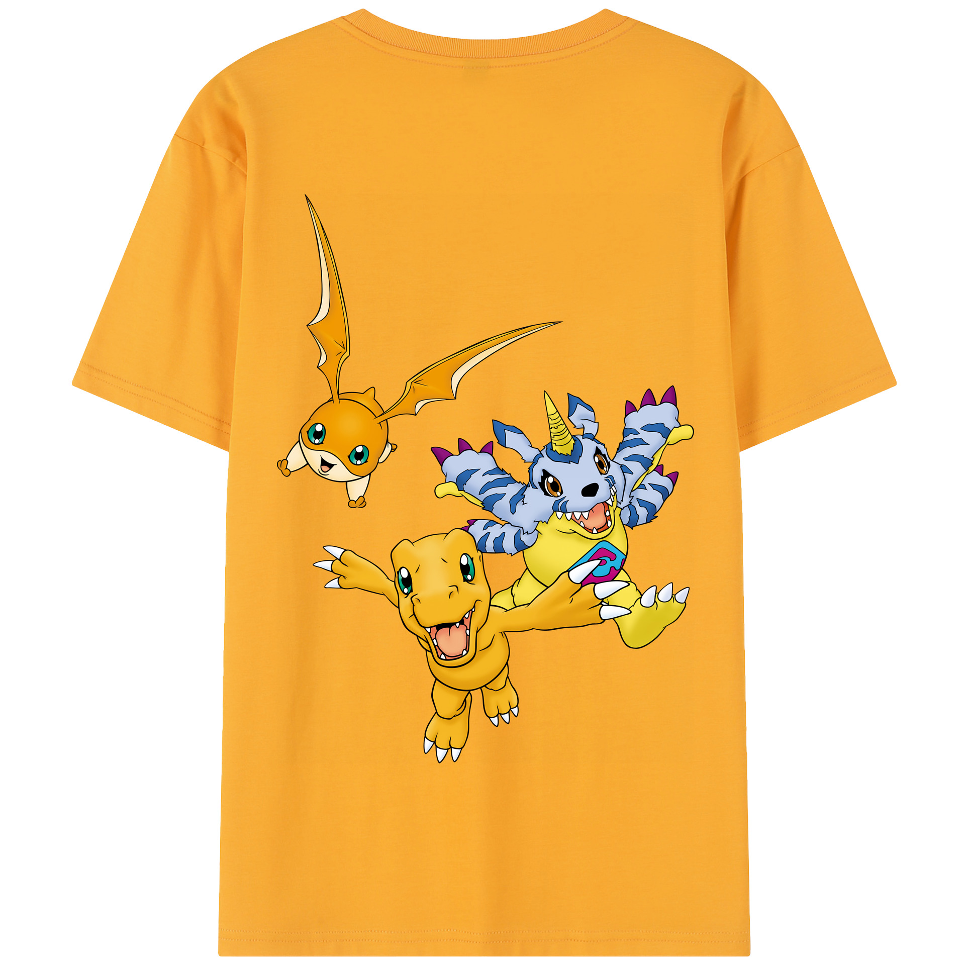 （画像用） Digimon デジタルモンスター/デジモン 綿100％半袖Tシャツ（背面プリント）