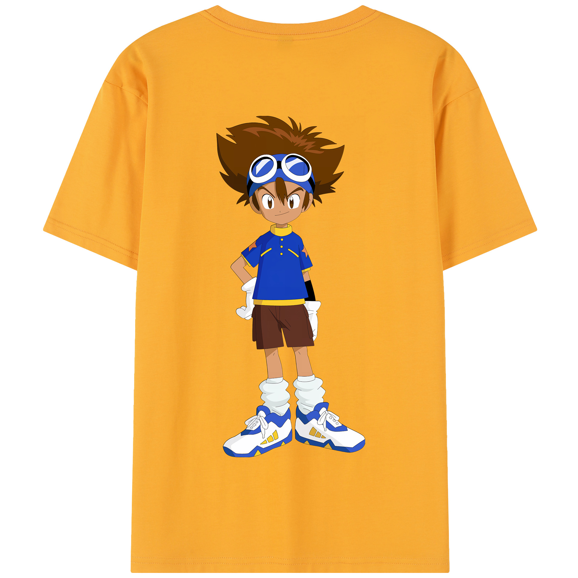 （画像用） Digimon デジタルモンスター/デジモン 綿100％半袖Tシャツ（背面プリント）