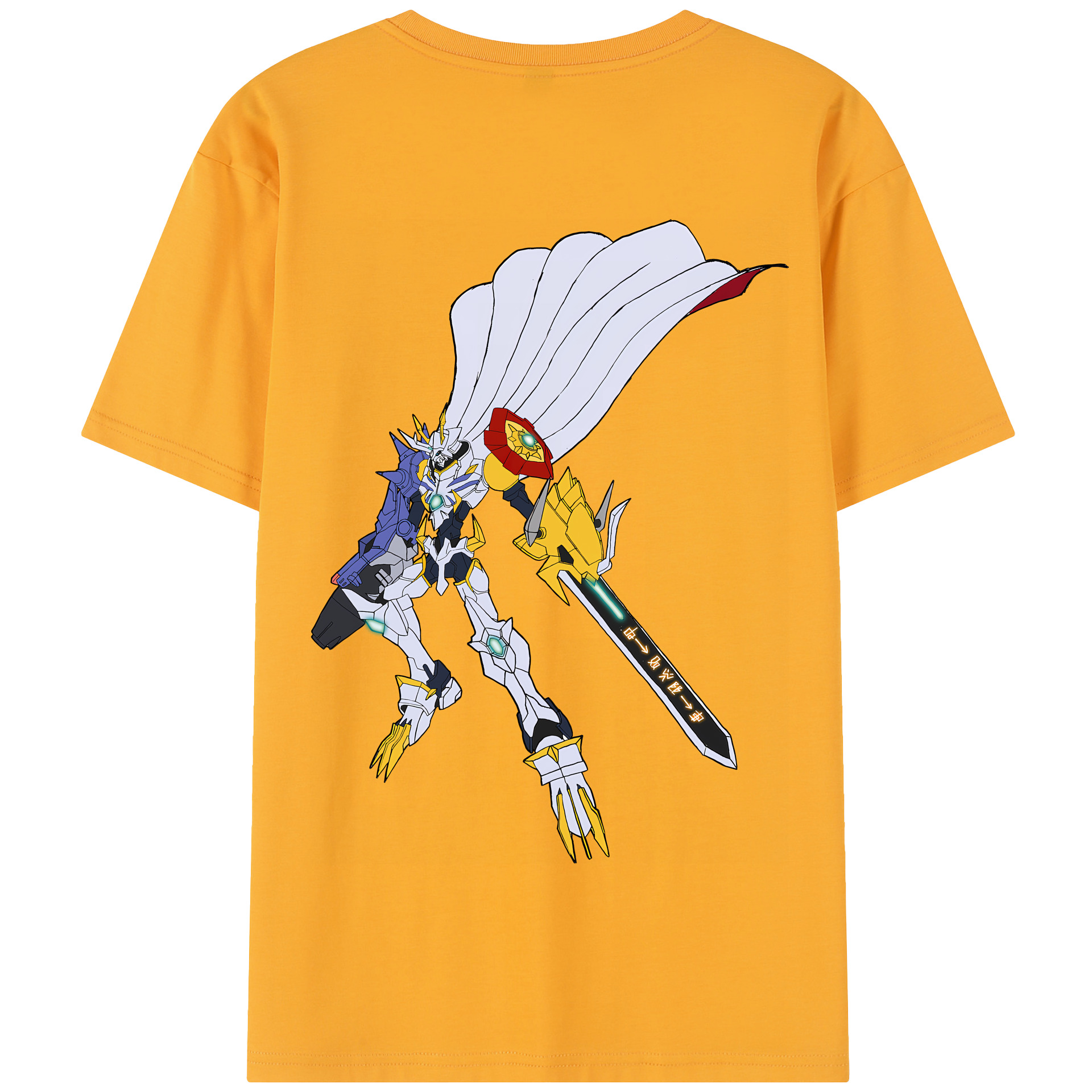 （画像用） Digimon デジタルモンスター/デジモン 綿100％半袖Tシャツ（背面プリント）