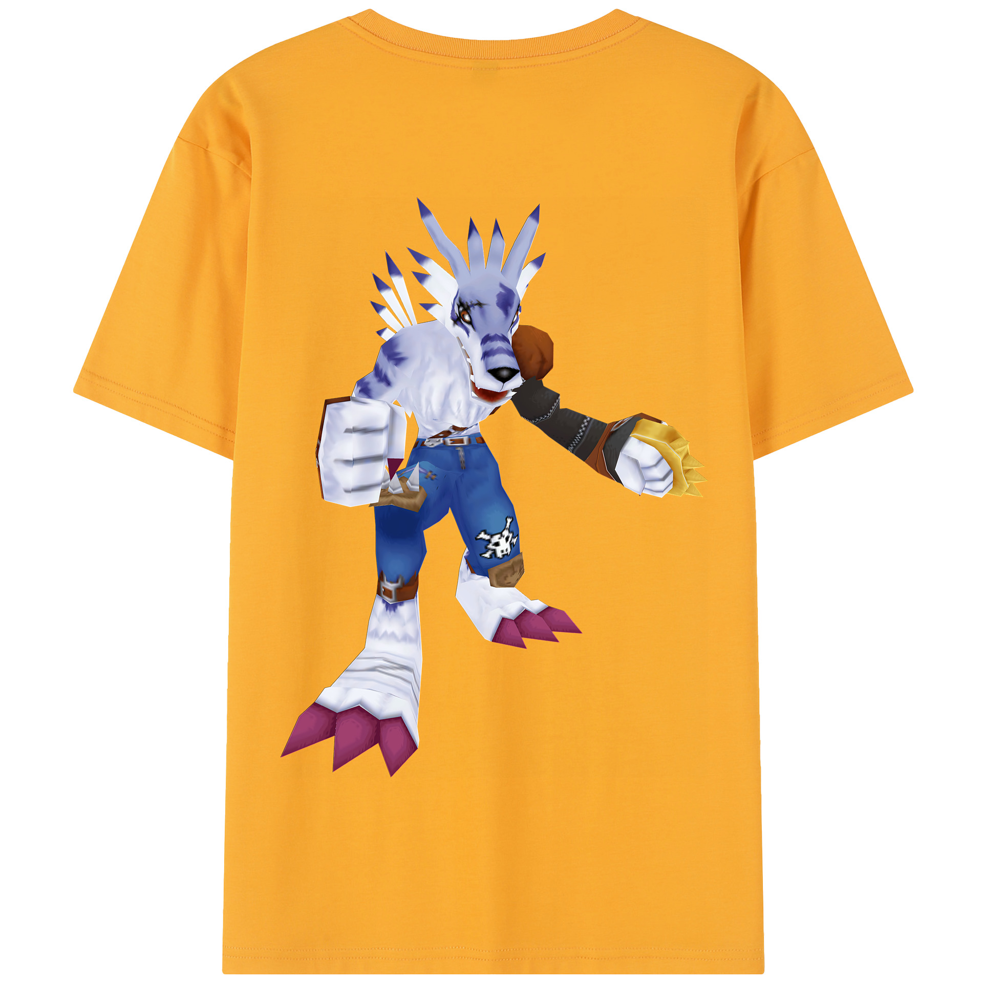 （画像用） Digimon デジタルモンスター/デジモン 綿100％半袖Tシャツ（背面プリント）