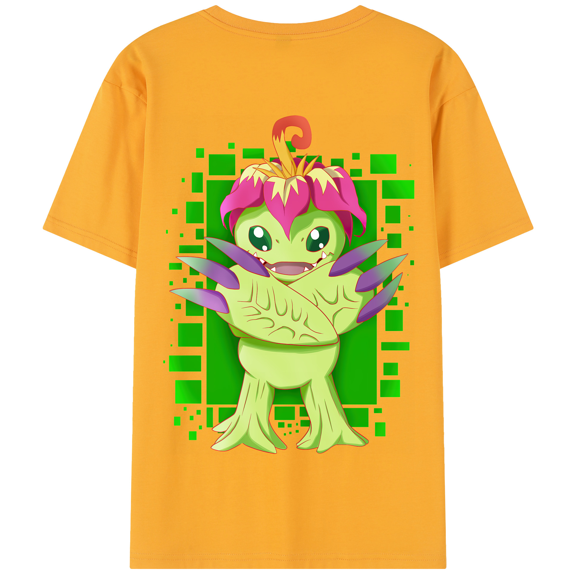 （画像用） Digimon デジタルモンスター/デジモン 綿100％半袖Tシャツ（背面プリント）