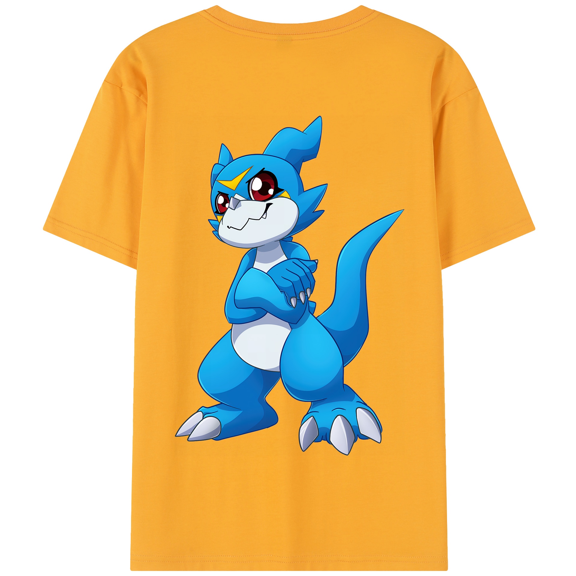 （画像用） Digimon デジタルモンスター/デジモン 綿100％半袖Tシャツ（背面プリント）