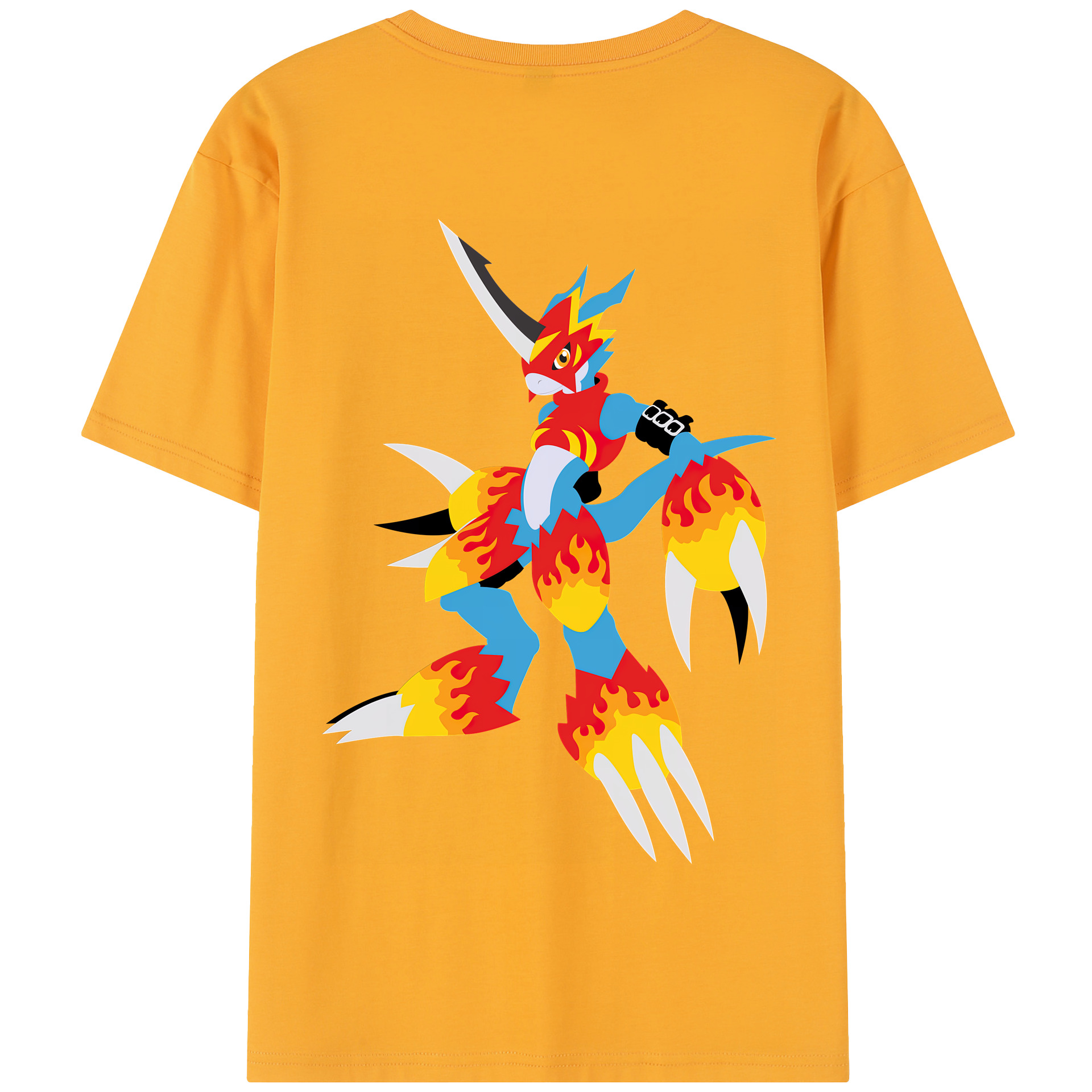 （画像用） Digimon デジタルモンスター/デジモン 綿100％半袖Tシャツ（背面プリント）