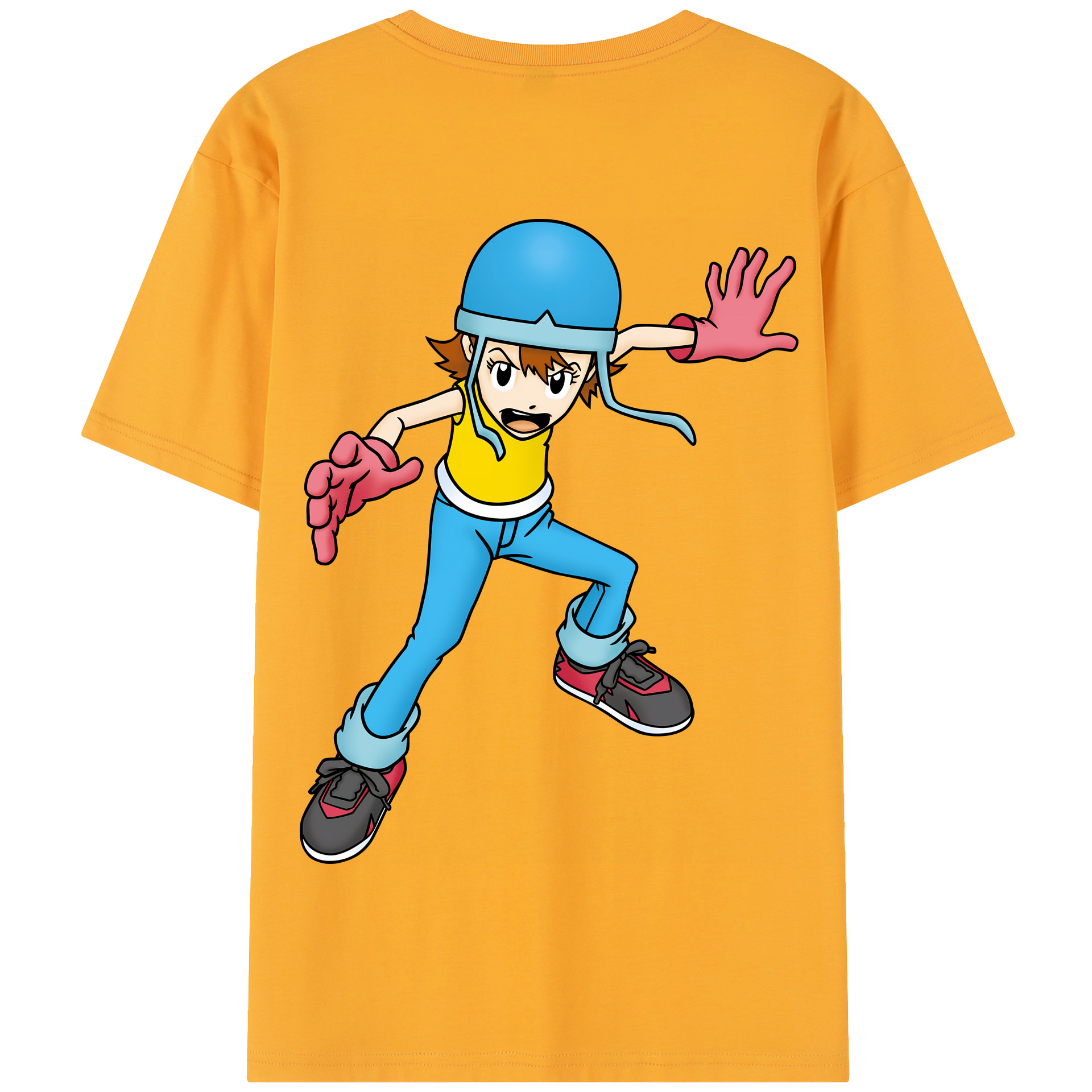 （画像用） Digimon デジタルモンスター/デジモン 綿100％半袖Tシャツ（背面プリント）