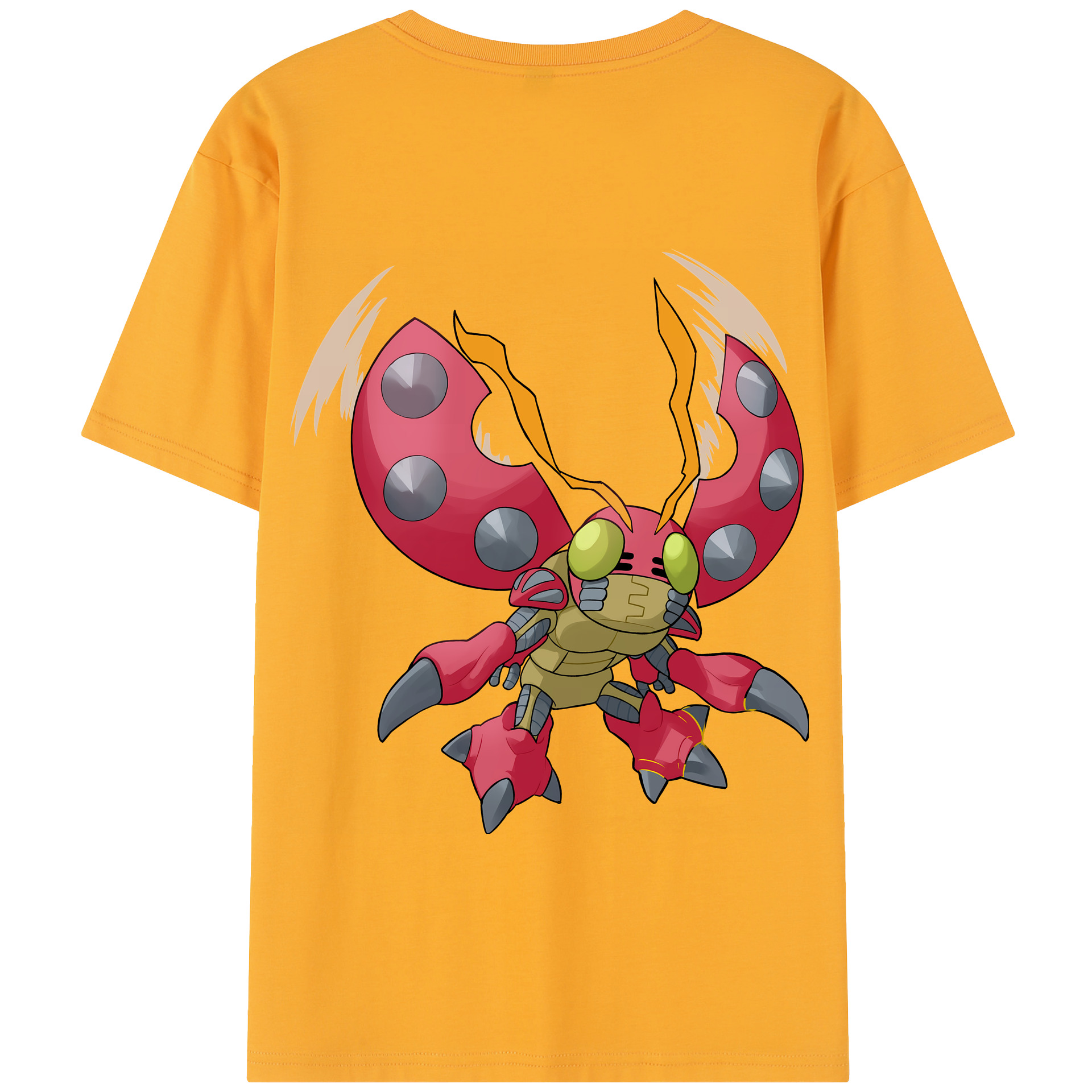 （画像用） Digimon デジタルモンスター/デジモン 綿100％半袖Tシャツ（背面プリント）