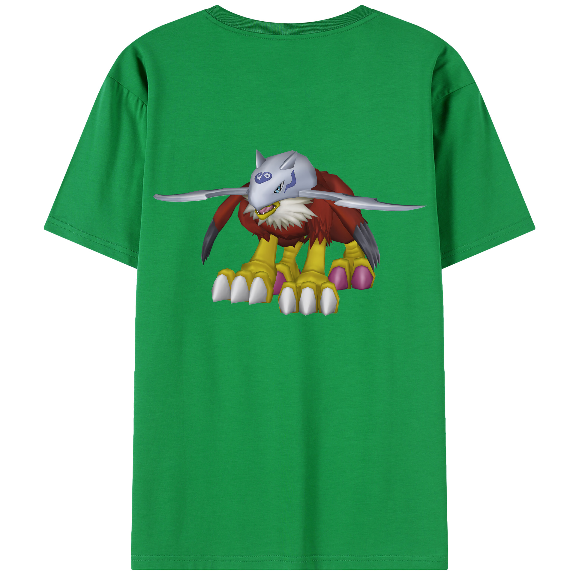（画像用） Digimon デジタルモンスター/デジモン 綿100％半袖Tシャツ（背面プリント）