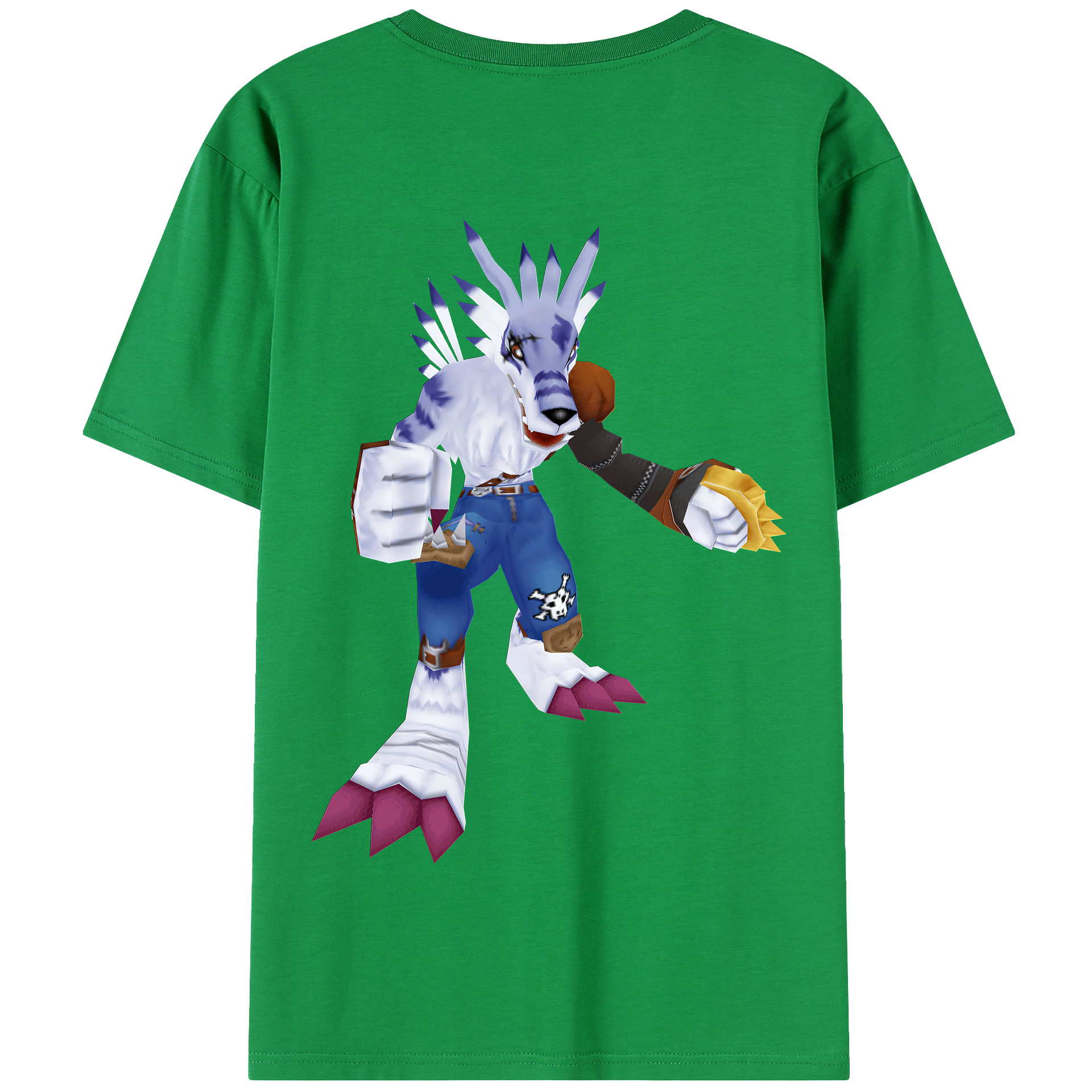 （画像用） Digimon デジタルモンスター/デジモン 綿100％半袖Tシャツ（背面プリント）