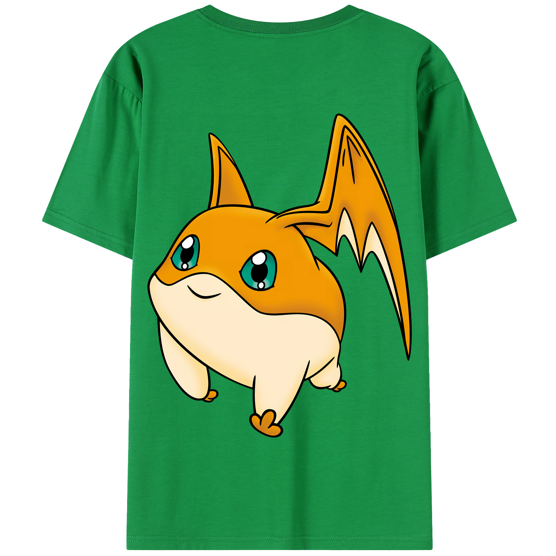（画像用） Digimon デジタルモンスター/デジモン 綿100％半袖Tシャツ（背面プリント）