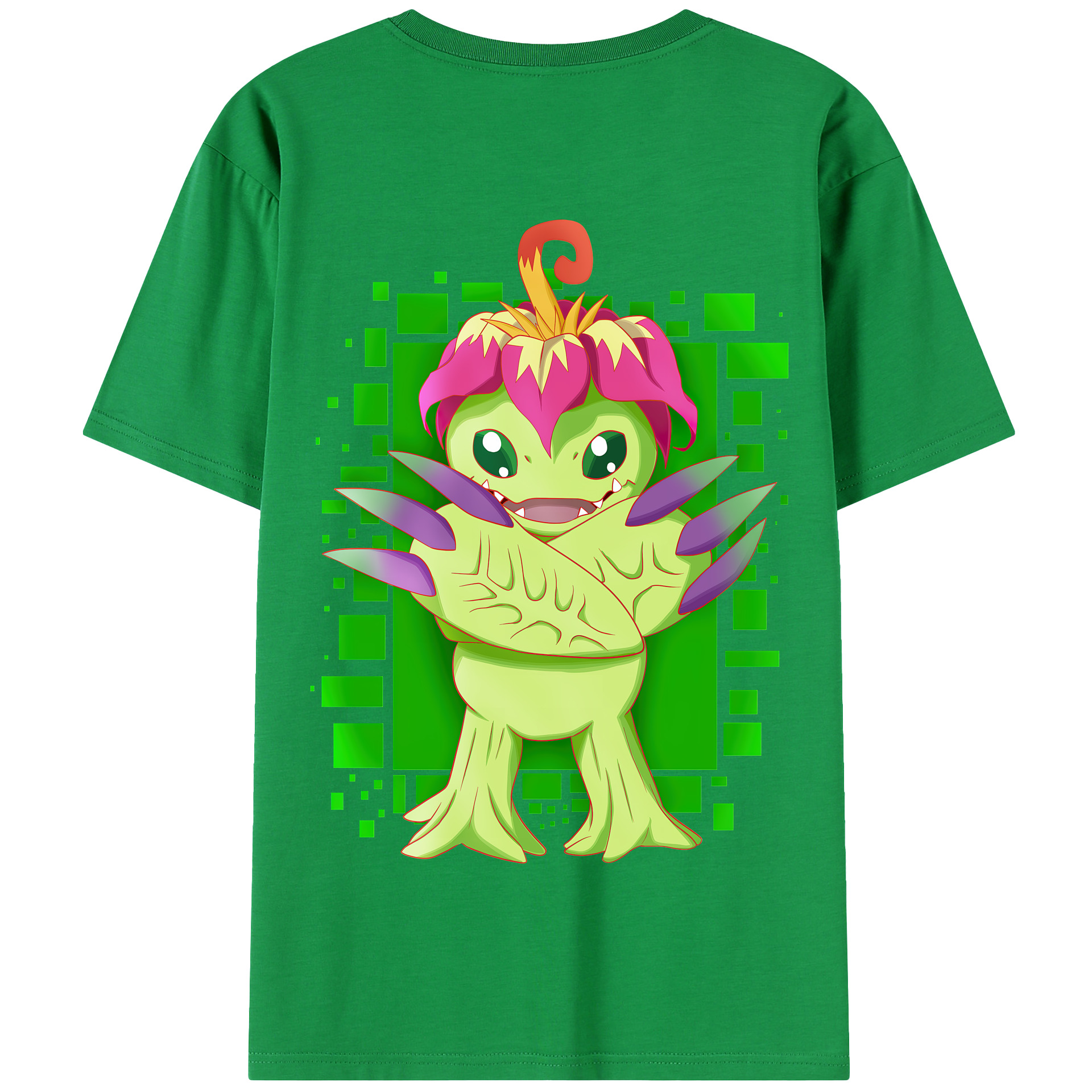 （画像用） Digimon デジタルモンスター/デジモン 綿100％半袖Tシャツ（背面プリント）